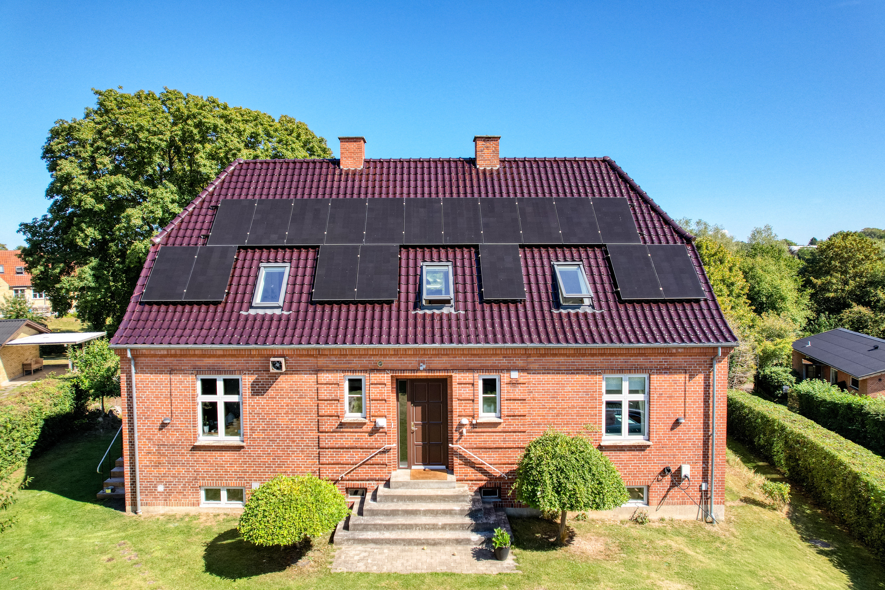 Villa: Facade på Odinsvej 18, 3460 Birkerød