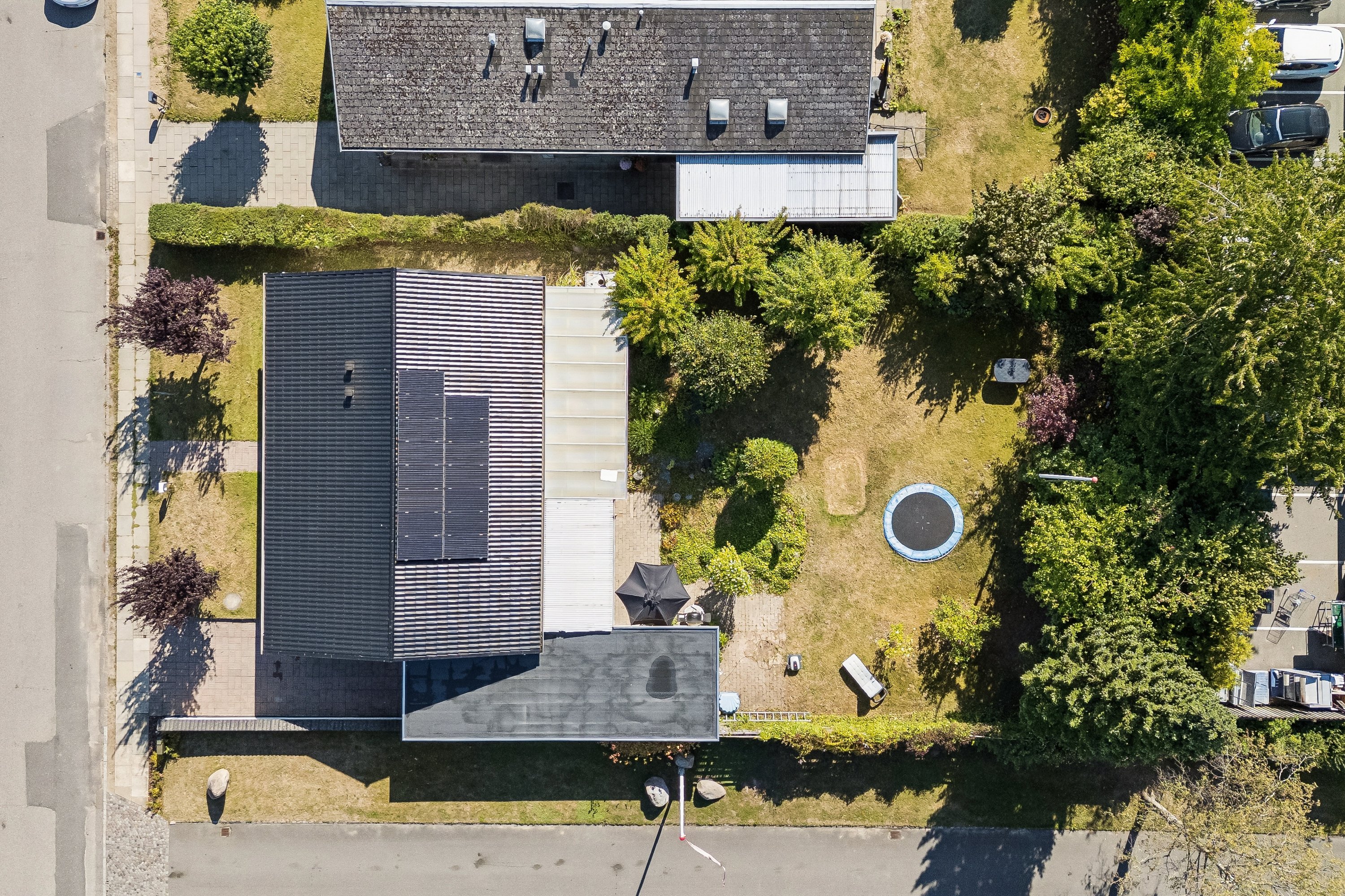 Fremhævet luftfoto billede i fuldskærmstilstand. Billede af Bøgesangervænget 8, Snestrup, 5210 Odense NV