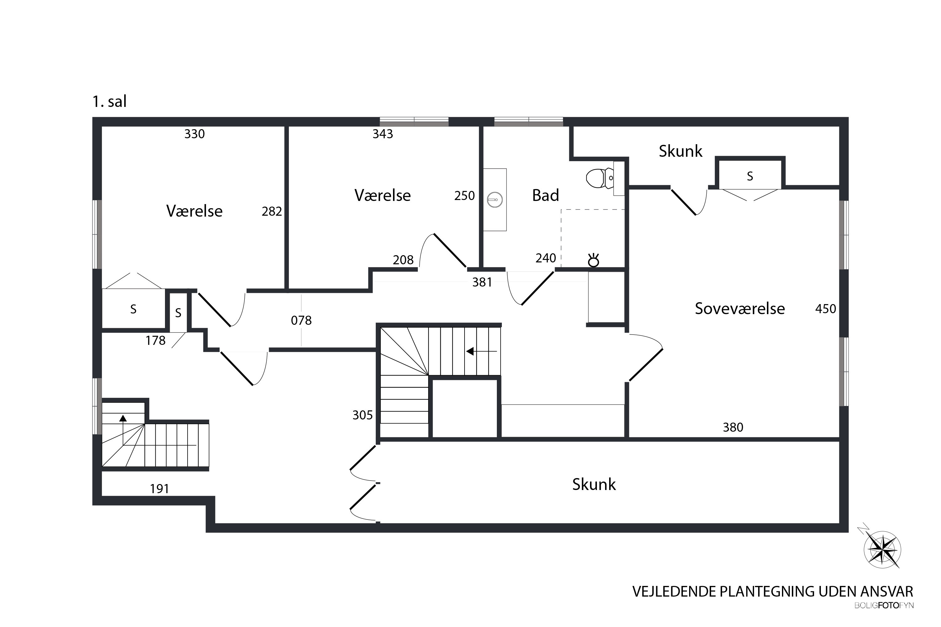 Plantegninger billede af Akkerupvej 55, 5683 Haarby