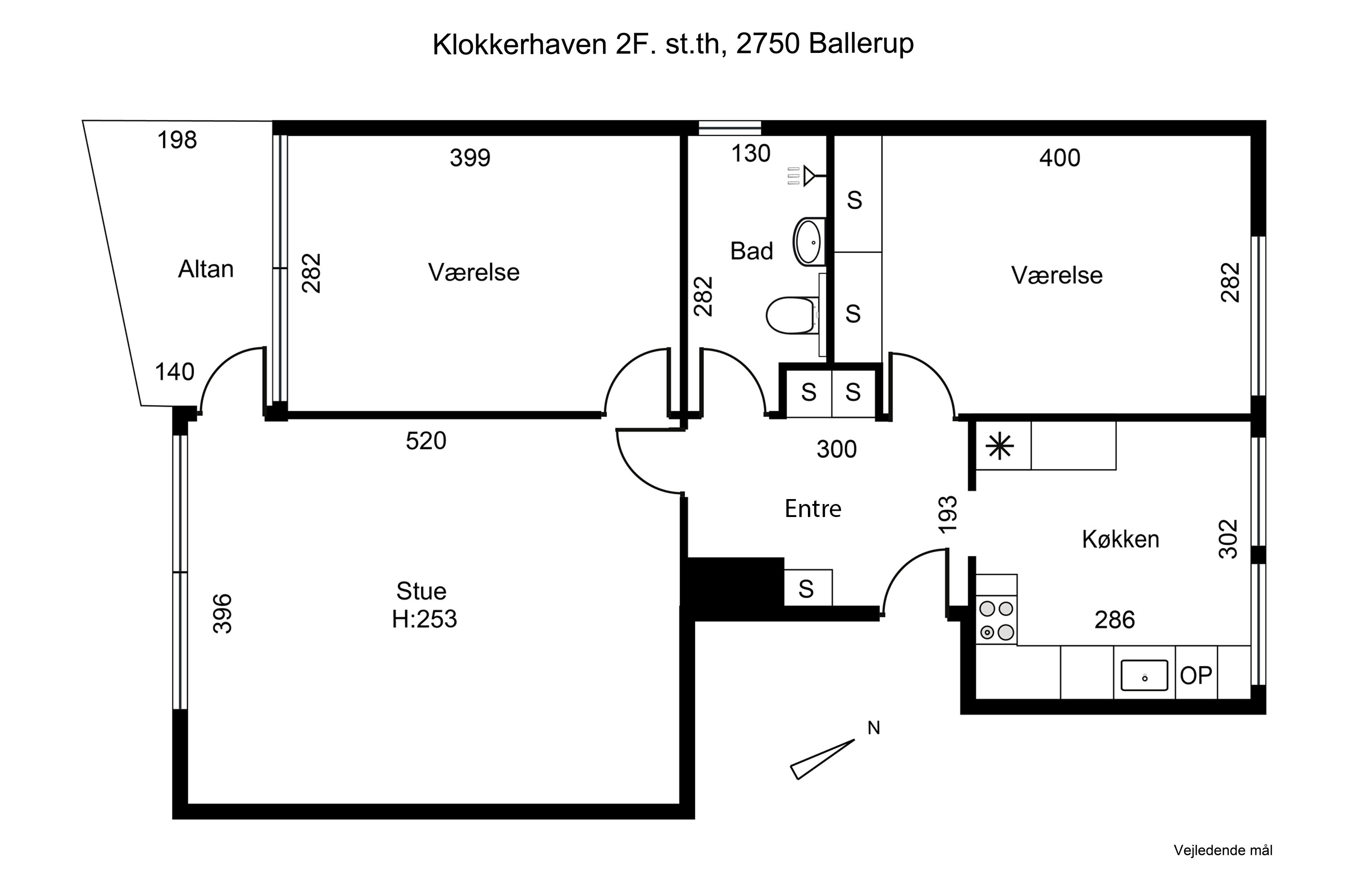 Plantegninger billede af Klokkerhaven 2F, st. th., 2750 Ballerup