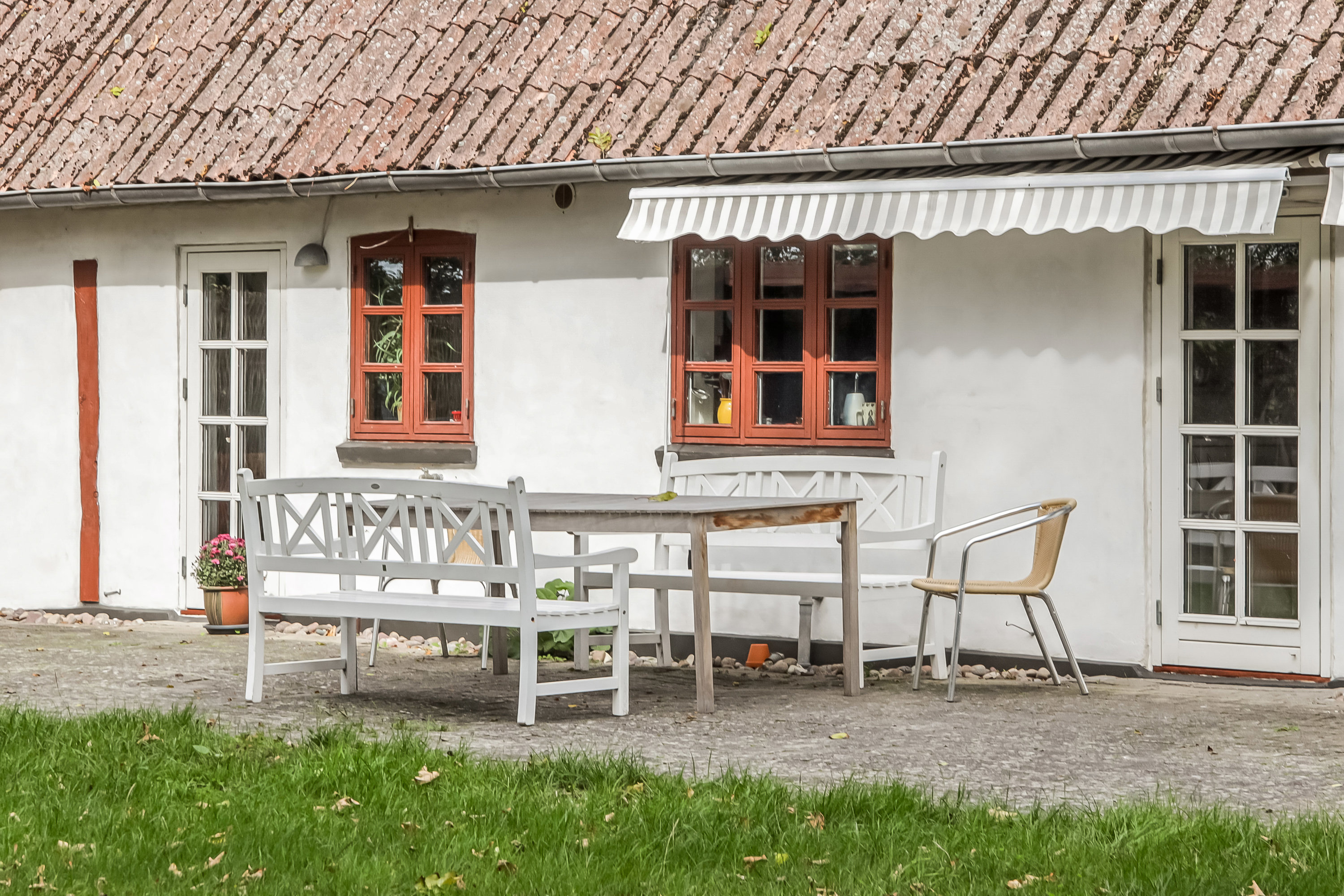Fremhævet terrasse billede i fuldskærmstilstand. Billede af Fredmosevej 22, Fredmose, 5932 Humble