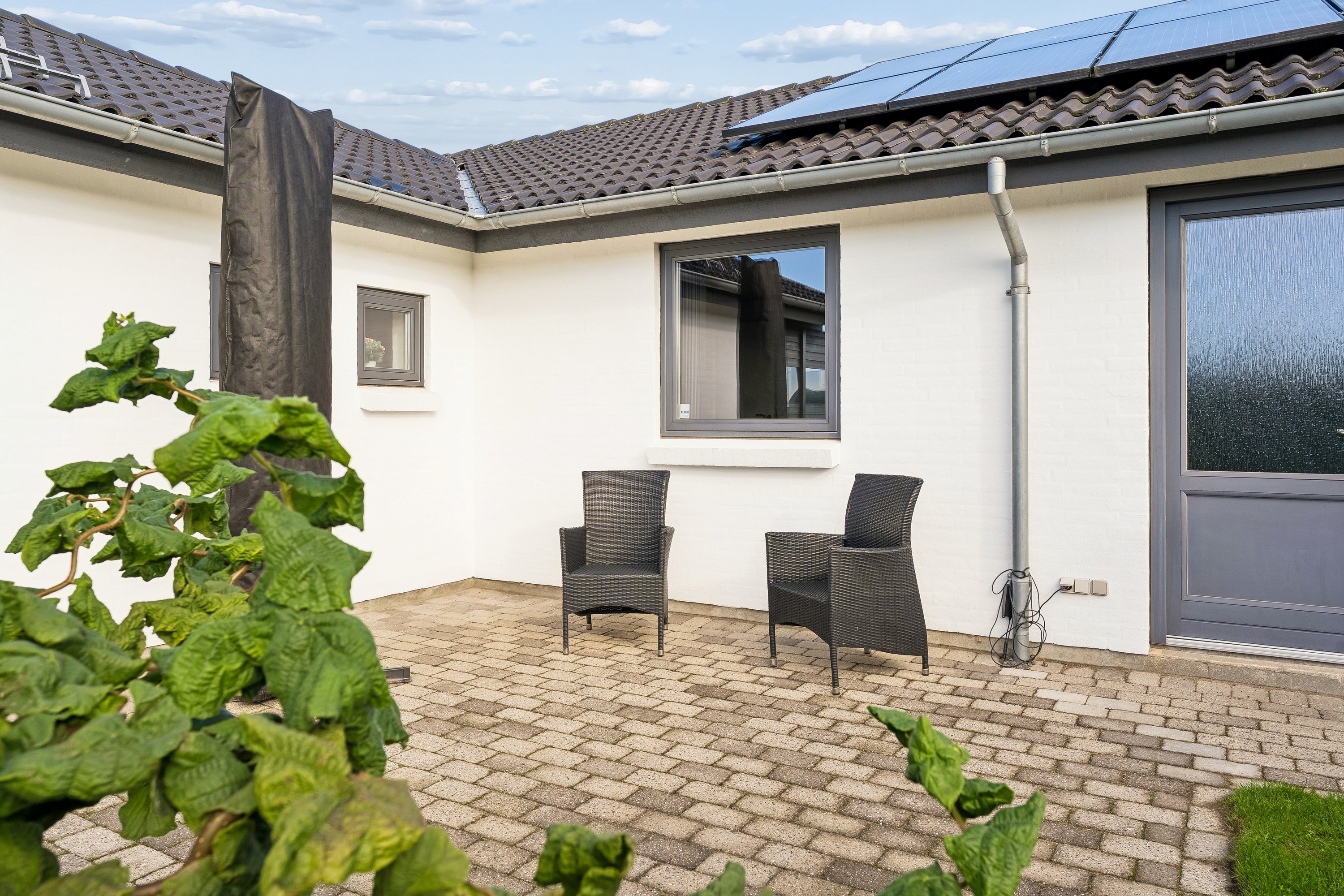 Fremhævet terrasse billede i fuldskærmstilstand. Billede af Egernvej 18, 8722 Hedensted