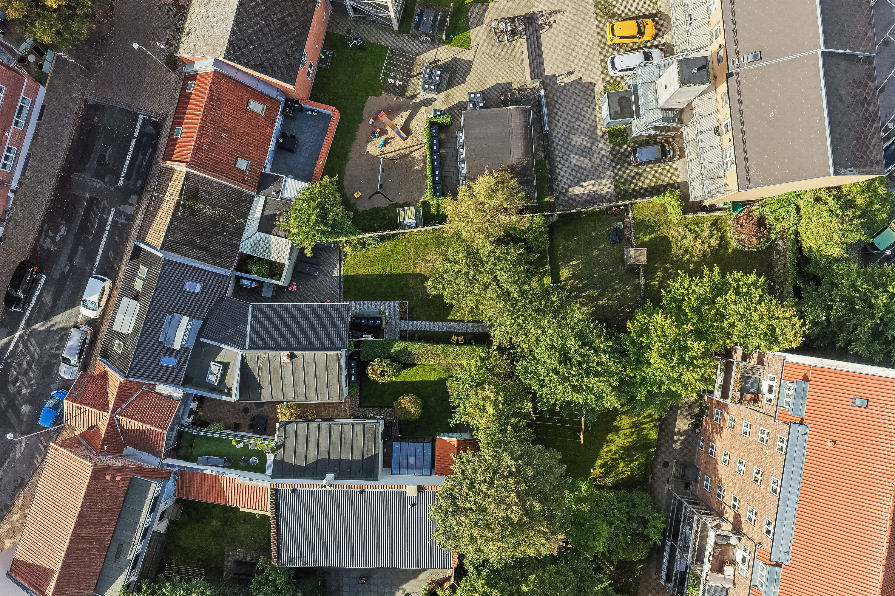 Fremhævet luftfoto billede i fuldskærmstilstand. Billede af Georgsgade 10, 5000 Odense C