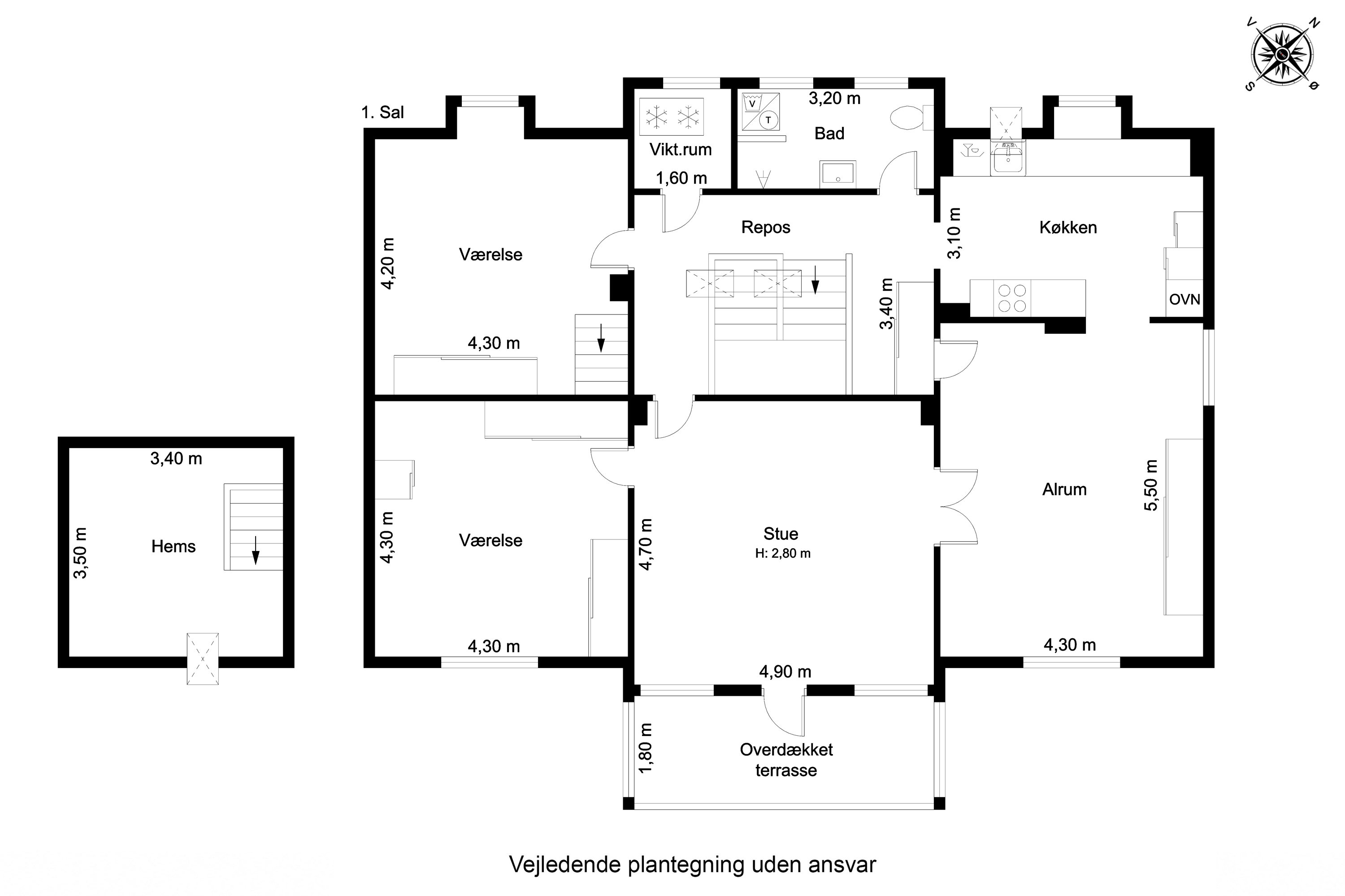 Plantegninger billede af Sankt Jørgens Vej 73, 1., 5700 Svendborg