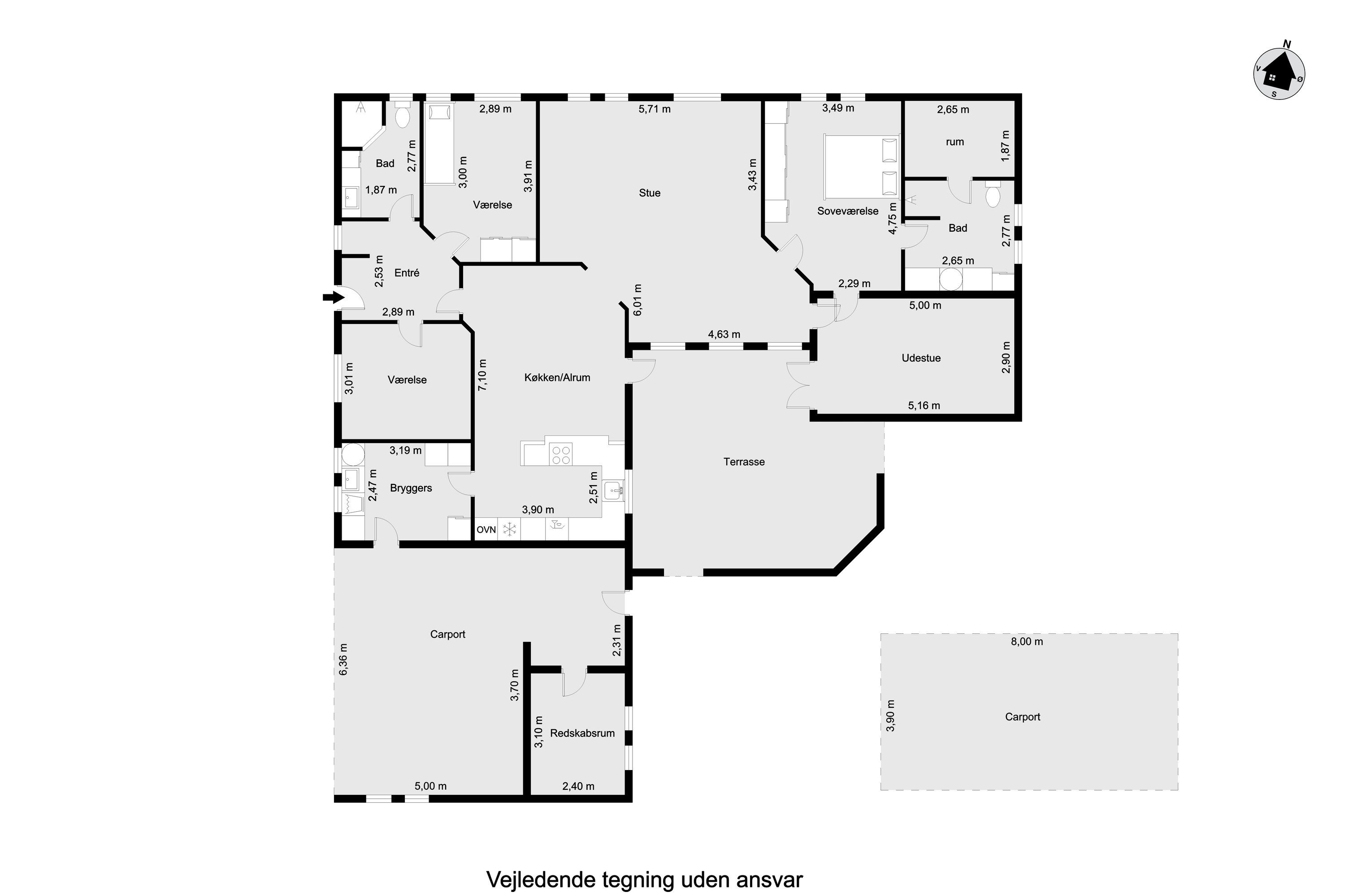 Plantegninger billede af Uhresøvej 47, Mejdal, 7500 Holstebro