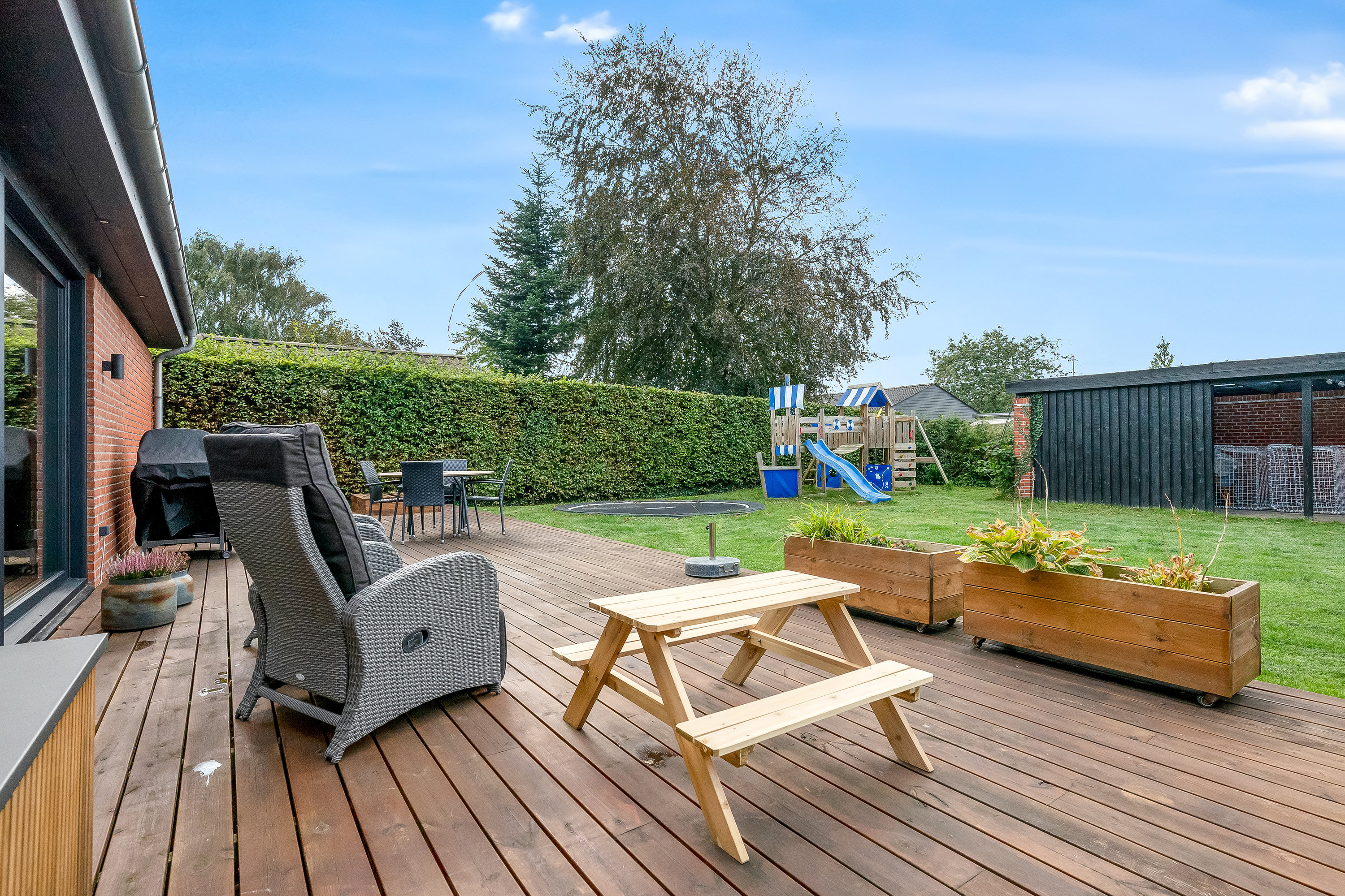 Fremhævet terrasse billede i fuldskærmstilstand. Billede af Poppel Alle 17, 7500 Holstebro