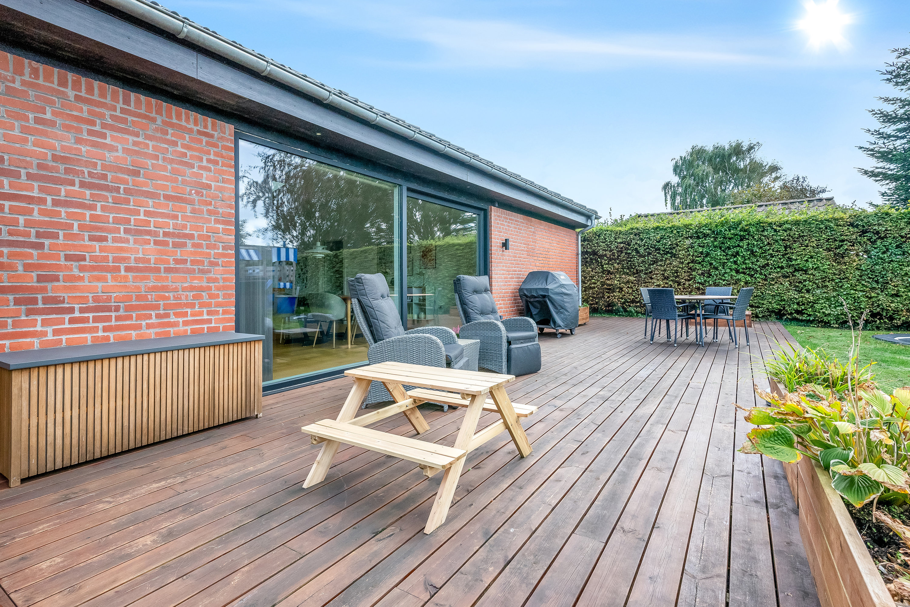 Fremhævet terrasse billede i fuldskærmstilstand. Billede af Poppel Alle 17, 7500 Holstebro