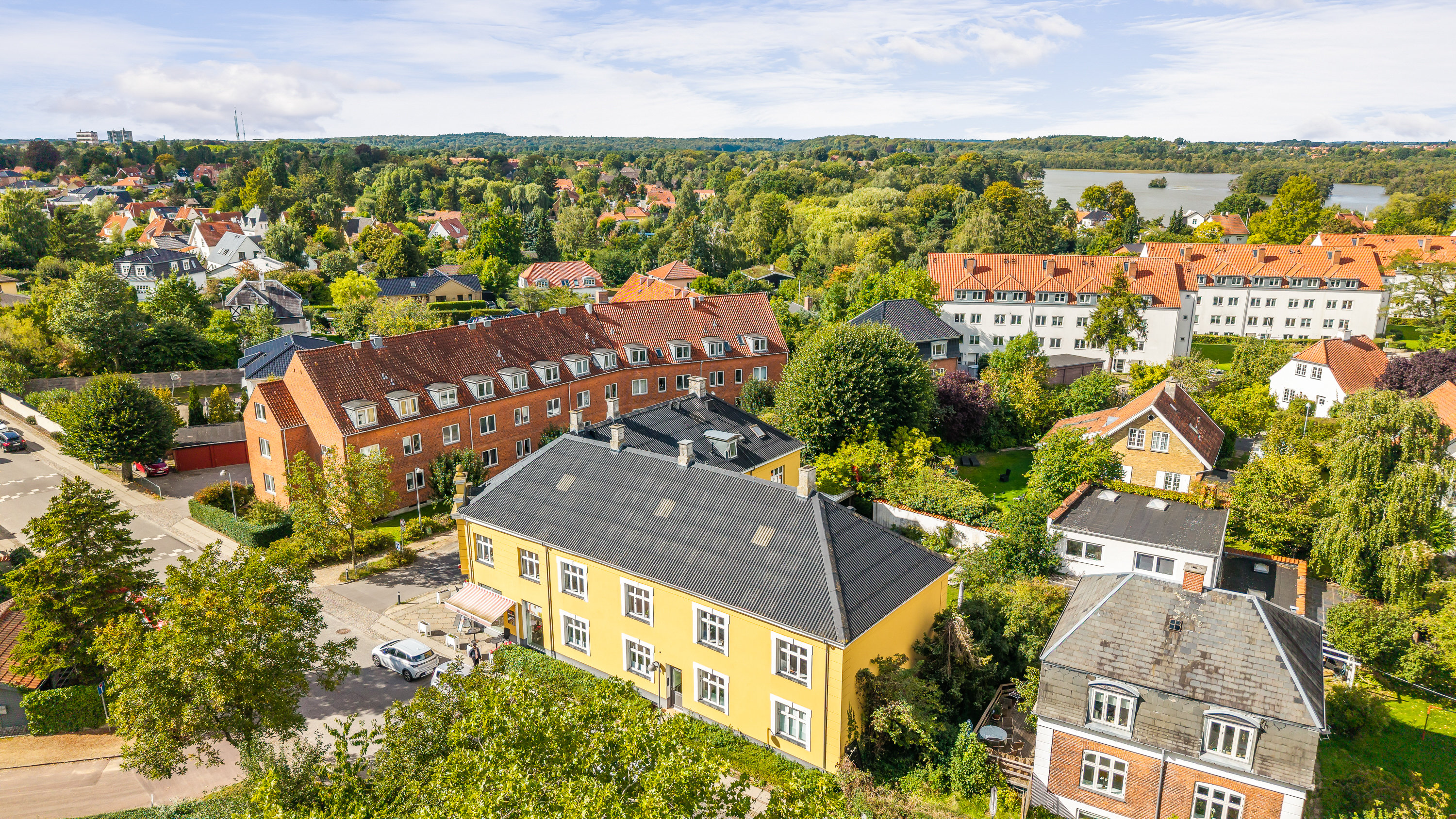 Fremhævet luftfoto billede i fuldskærmstilstand. Billede af Gammel Bagsværdvej 22, 1. th., 2800 Kongens Lyngby