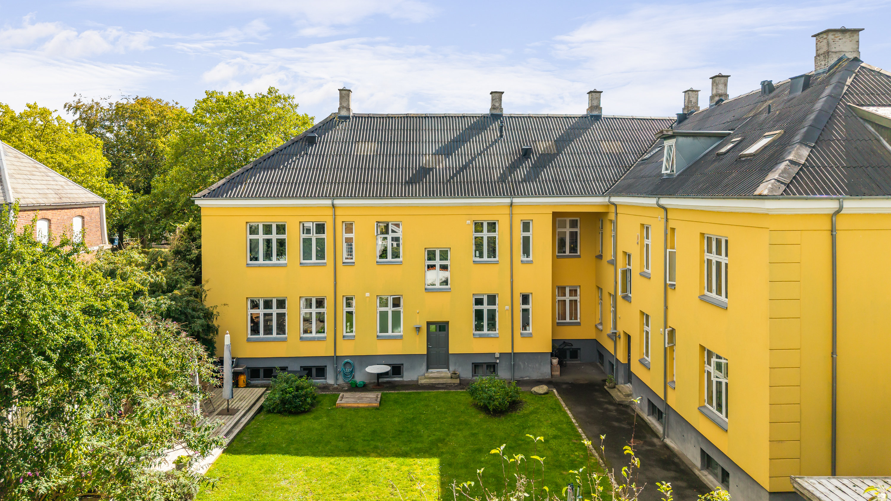 Fremhævet gårdmiljø billede i fuldskærmstilstand. Billede af Gammel Bagsværdvej 22, 1. th., 2800 Kongens Lyngby