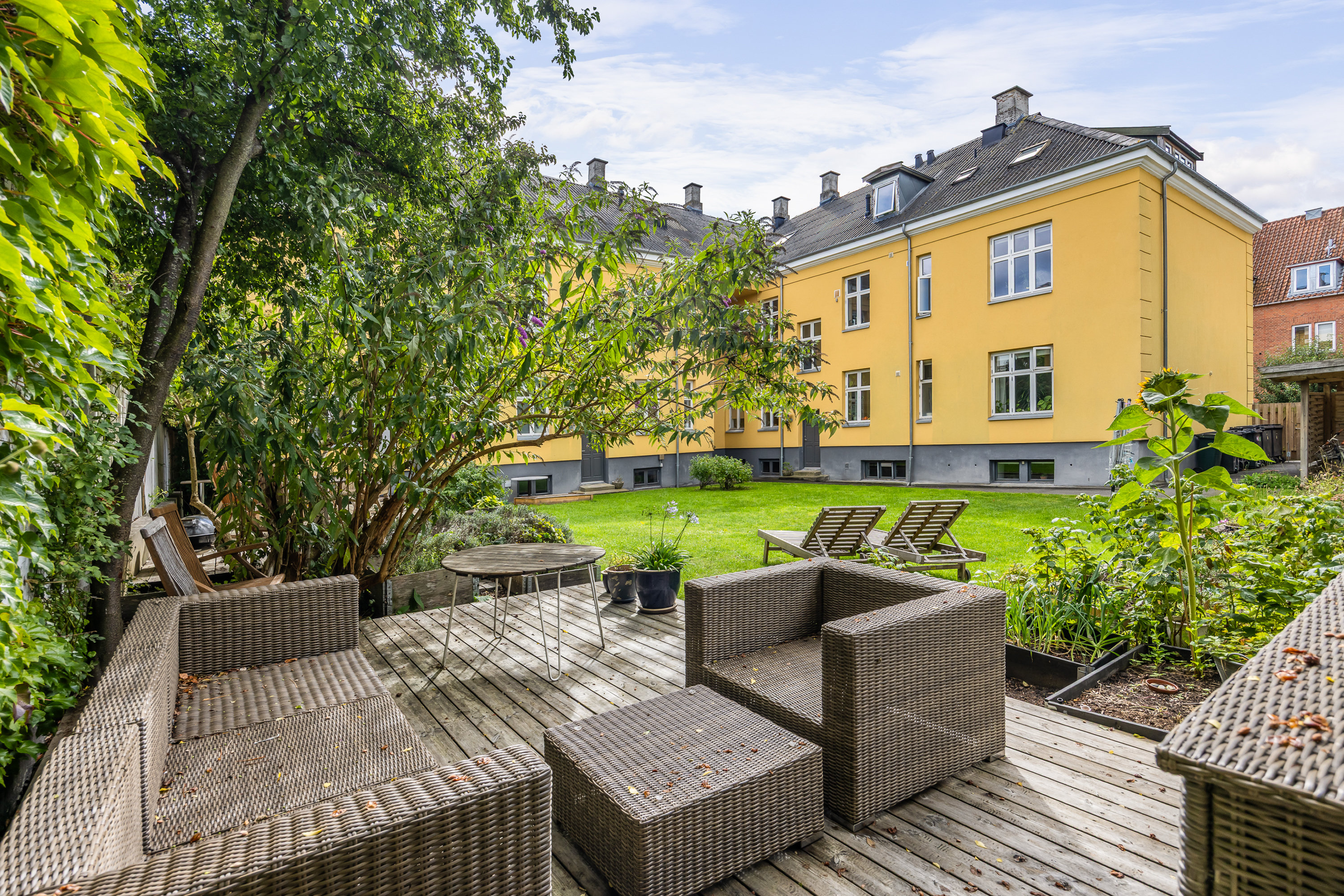 Fremhævet terrasse billede i fuldskærmstilstand. Billede af Gammel Bagsværdvej 22, 1. th., 2800 Kongens Lyngby