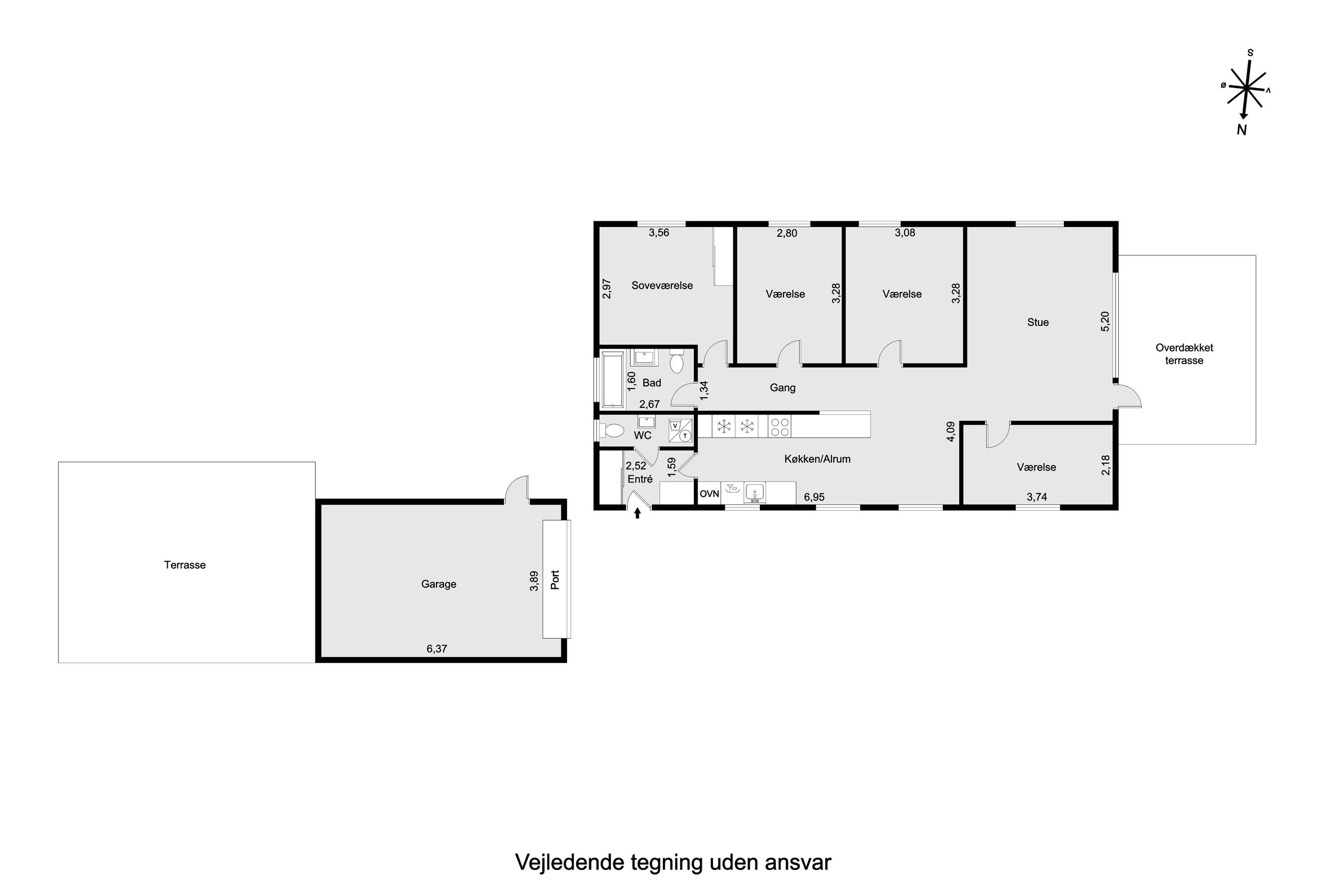 Plantegninger billede af Mejerivej 13, 8560 Kolind