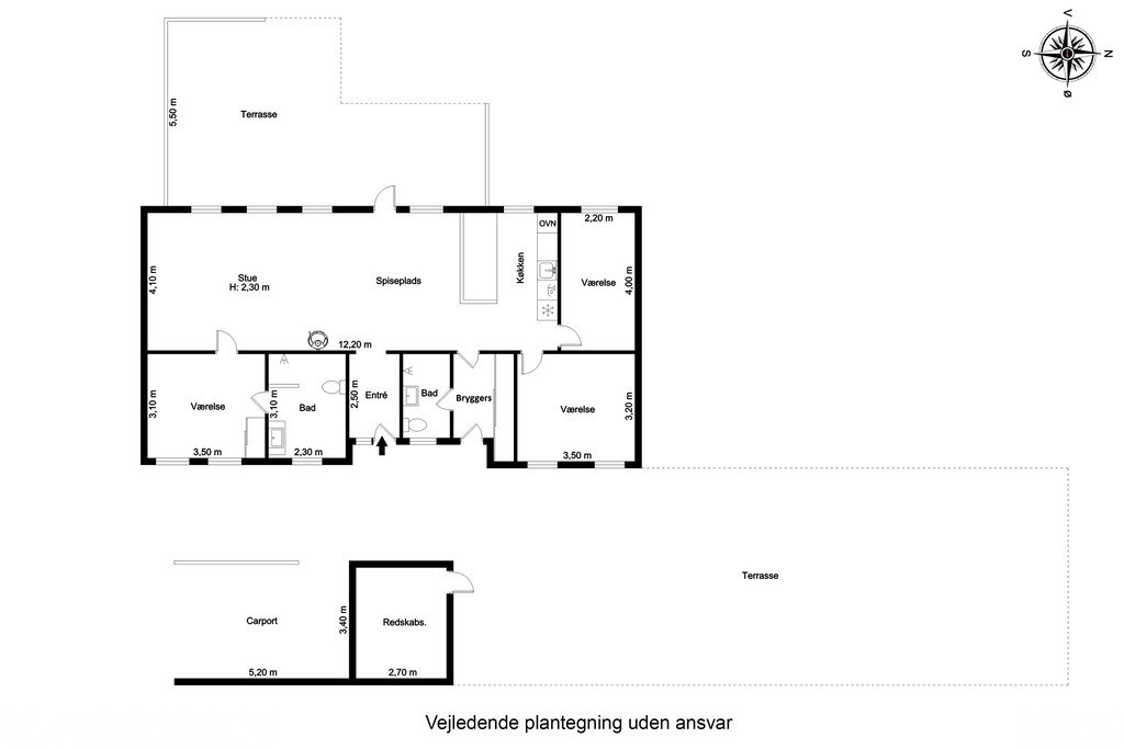 Plantegninger billede af Helletoften 33, Tved, 5700 Svendborg