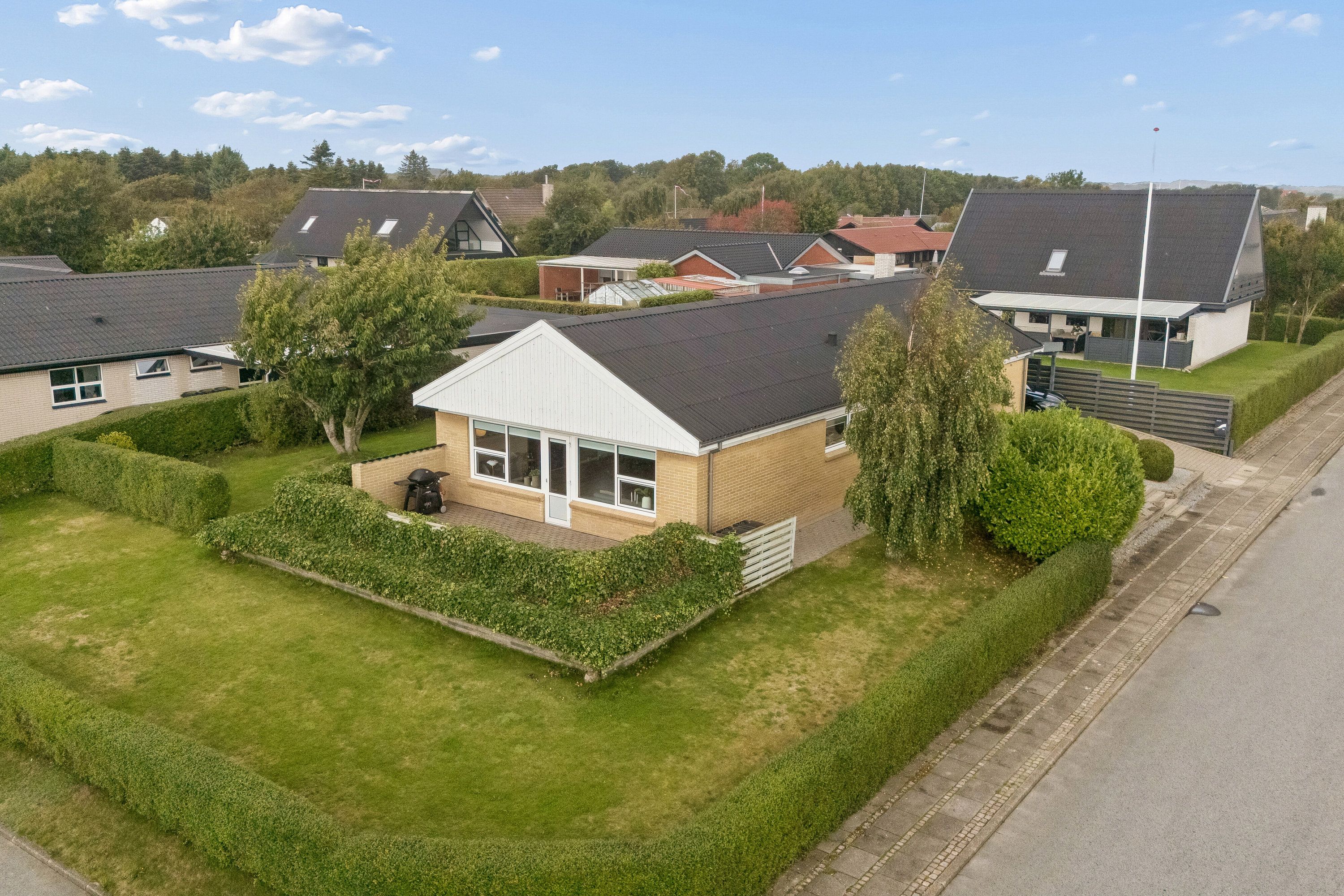 Villa: Luftfoto på Teglbakken 34, Tingstrup, 7700 Thisted