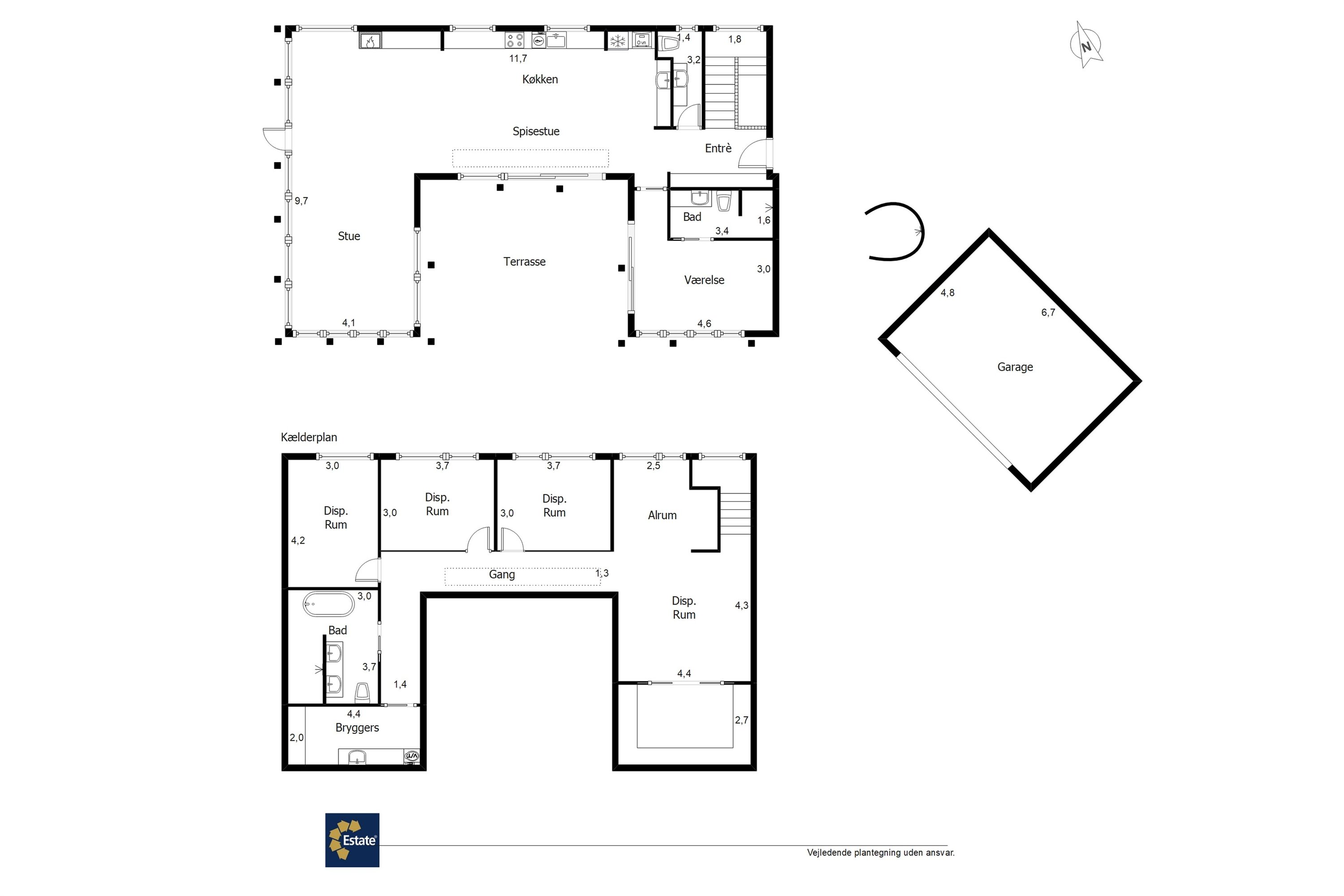 Plantegninger billede af Gyvelvej 36B, Henne Strand, 6854 Henne