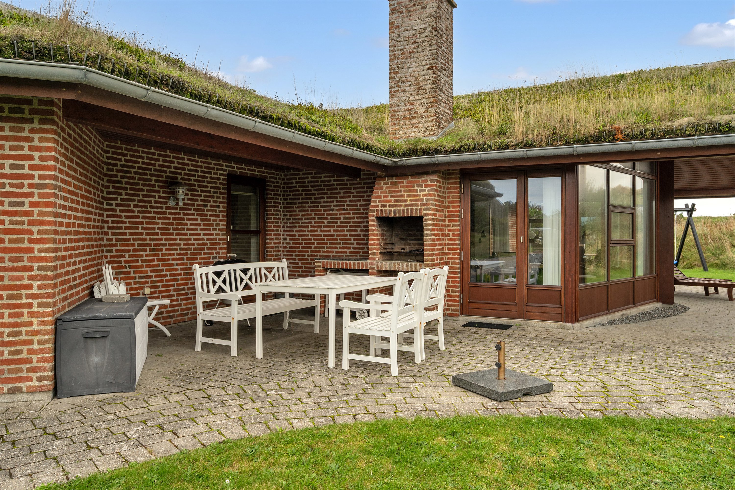 Fremhævet terrasse billede i fuldskærmstilstand. Billede af Porsevej 40, Henne Strand, 6854 Henne