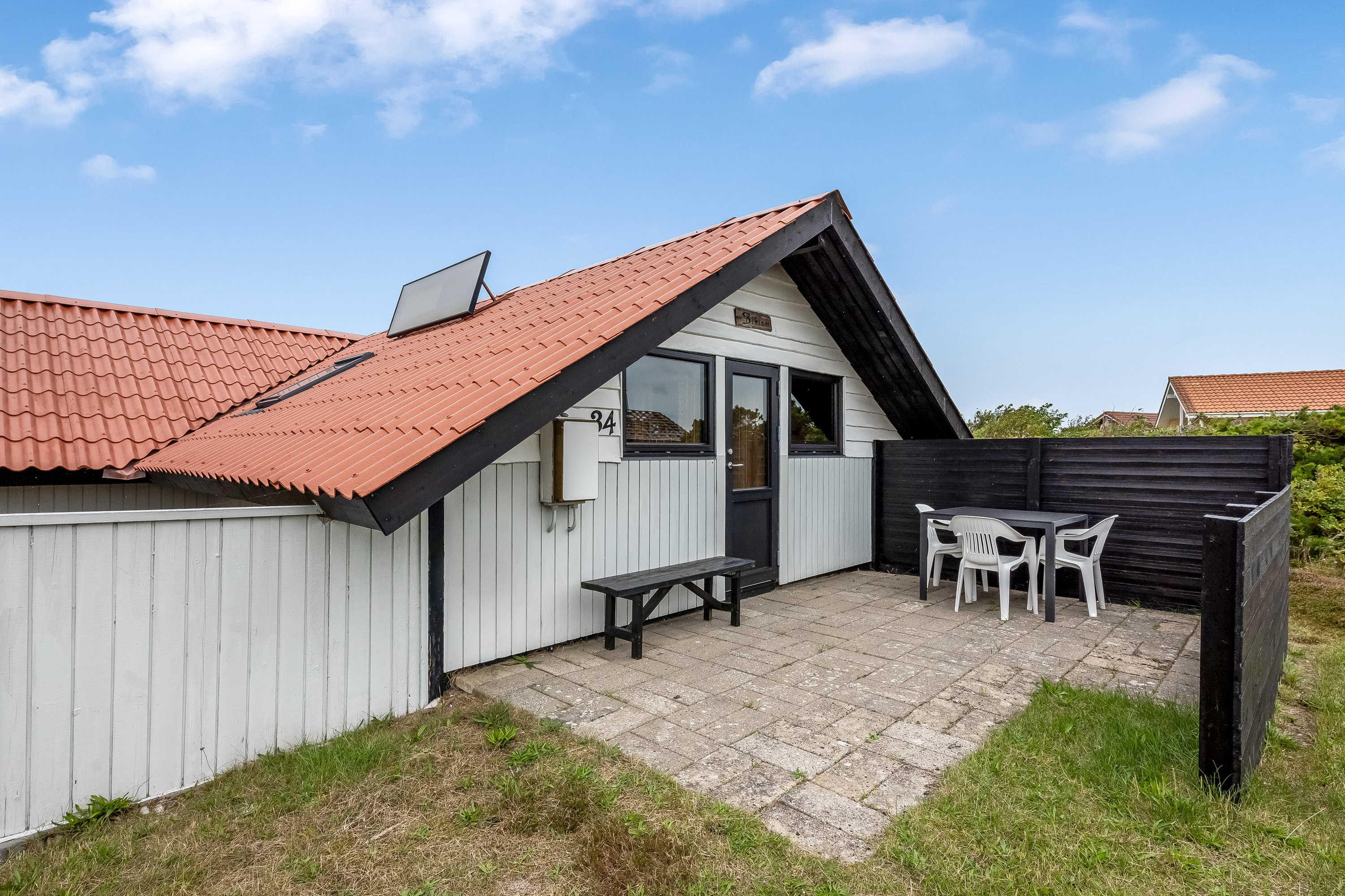 Fremhævet terrasse billede i fuldskærmstilstand. Billede af Auroravej 34, Bjerregaard, 6960 Hvide Sande