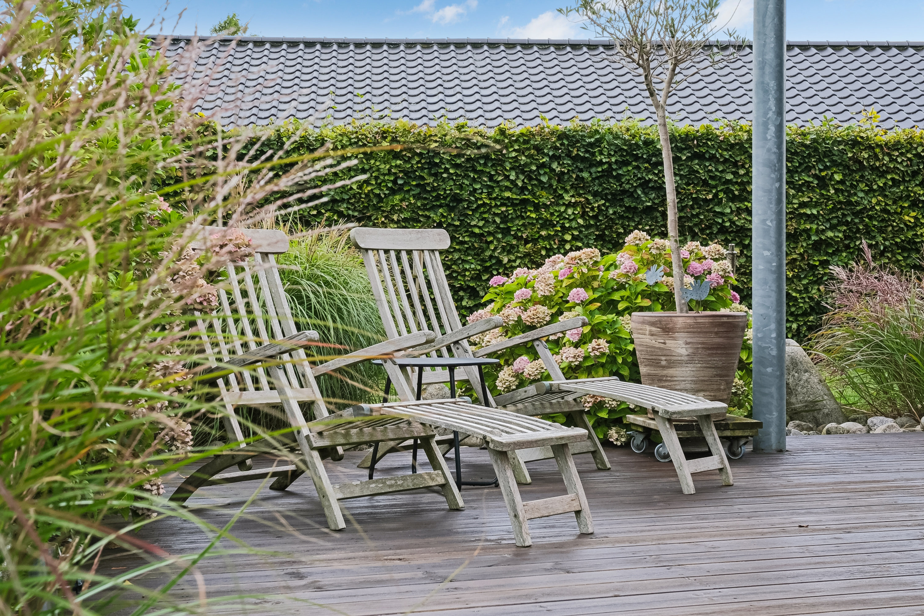 Fremhævet terrasse billede i fuldskærmstilstand. Billede af Rømøvænget 37, 5500 Middelfart