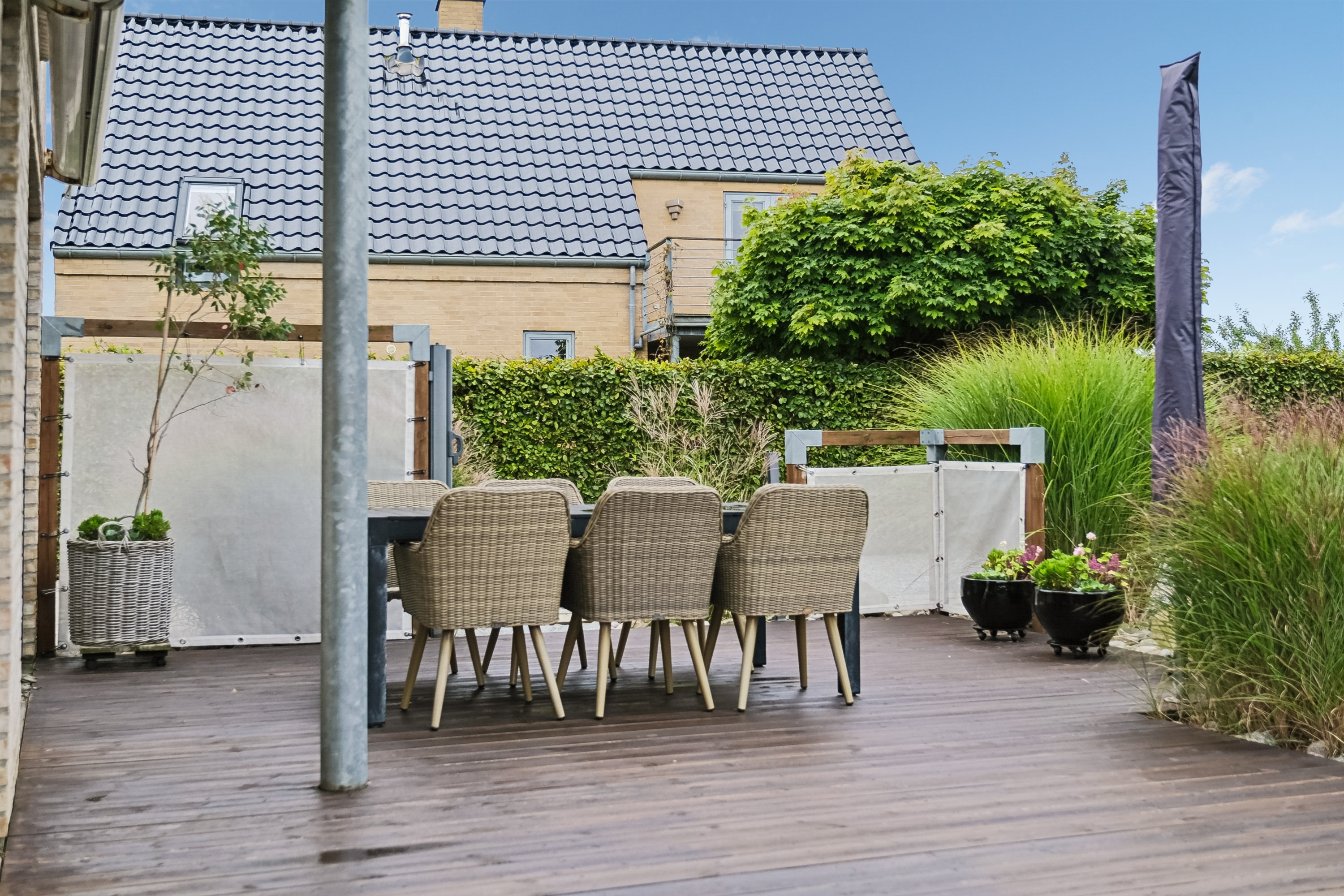 Fremhævet terrasse billede i fuldskærmstilstand. Billede af Rømøvænget 37, 5500 Middelfart