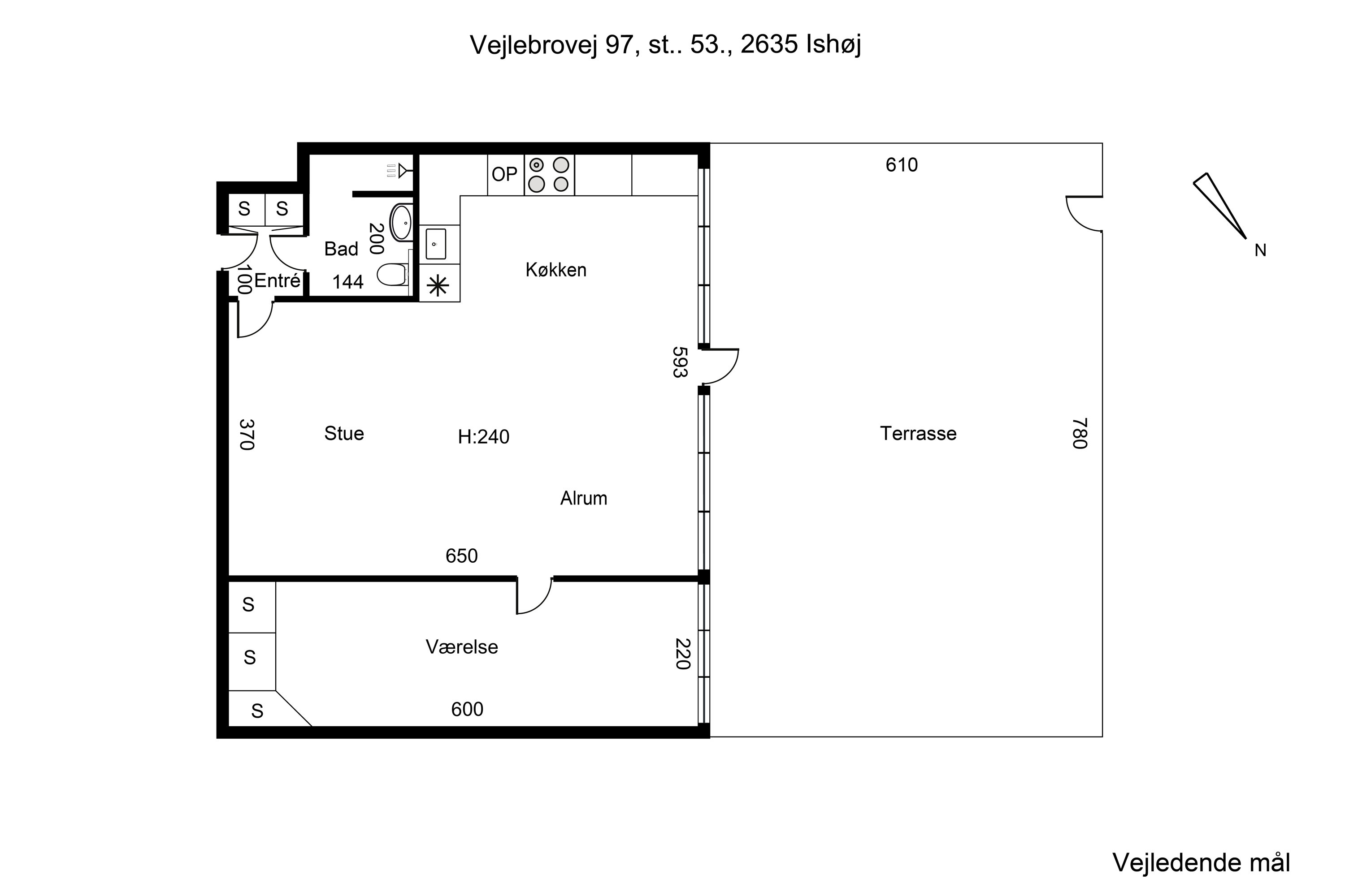 Plantegninger billede af Vejlebrovej 97, st. 53., 2635 Ishøj