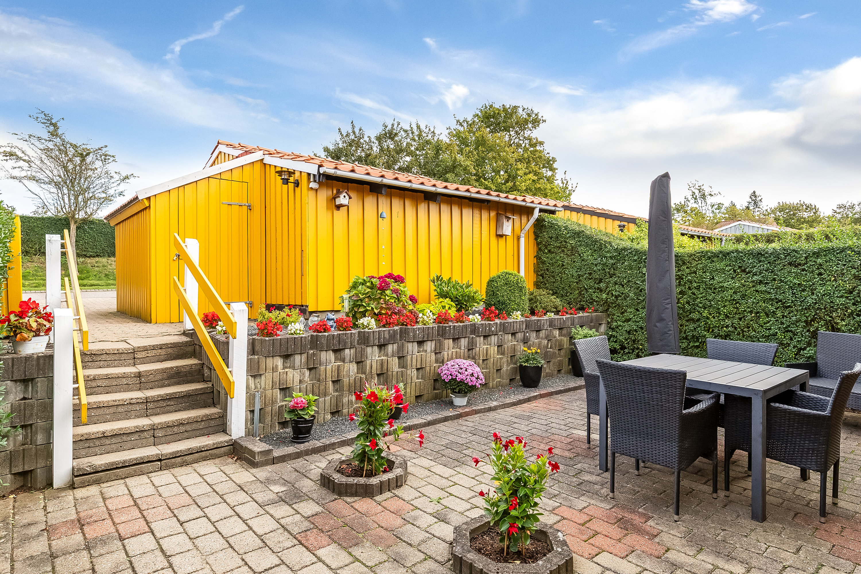 Fremhævet terrasse billede i fuldskærmstilstand. Billede af Ussinggårdsvej 25, Erritsø, 7000 Fredericia