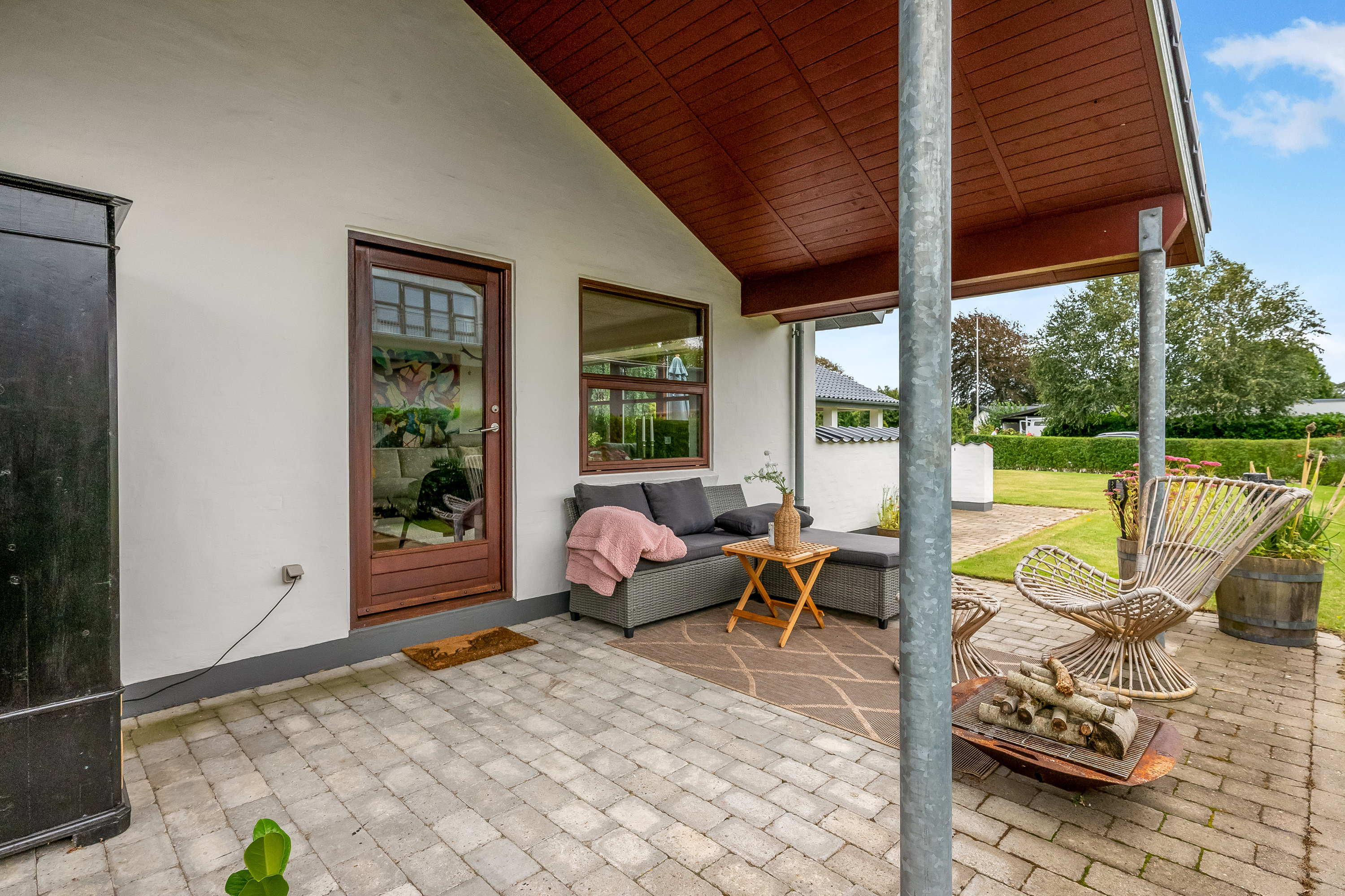 Fremhævet overdækket terrasse billede i fuldskærmstilstand. Billede af Klintevej 17, 7500 Holstebro