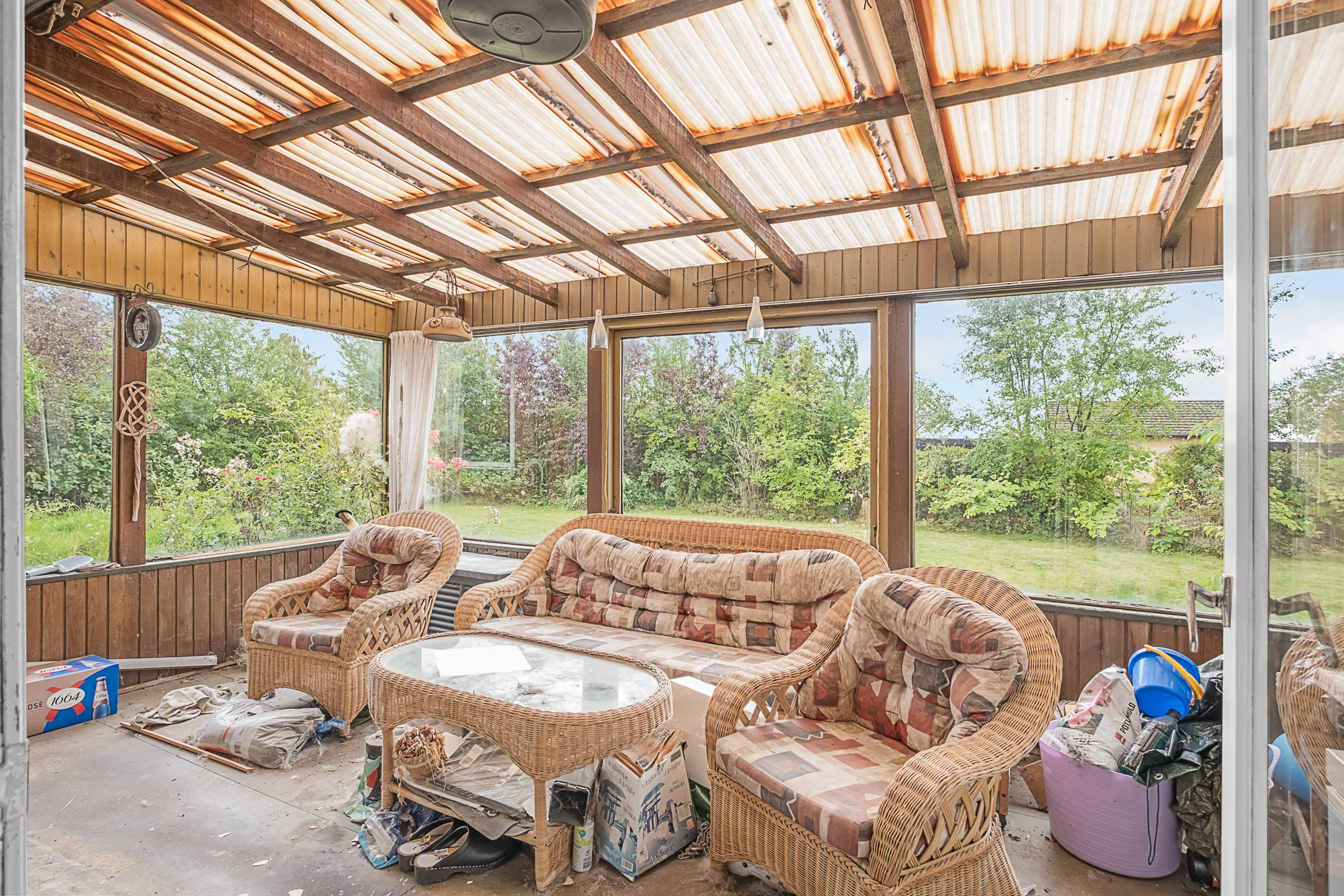 Fremhævet overdækket terrasse billede i fuldskærmstilstand. Billede af Slåenbakken 6, 8520 Lystrup