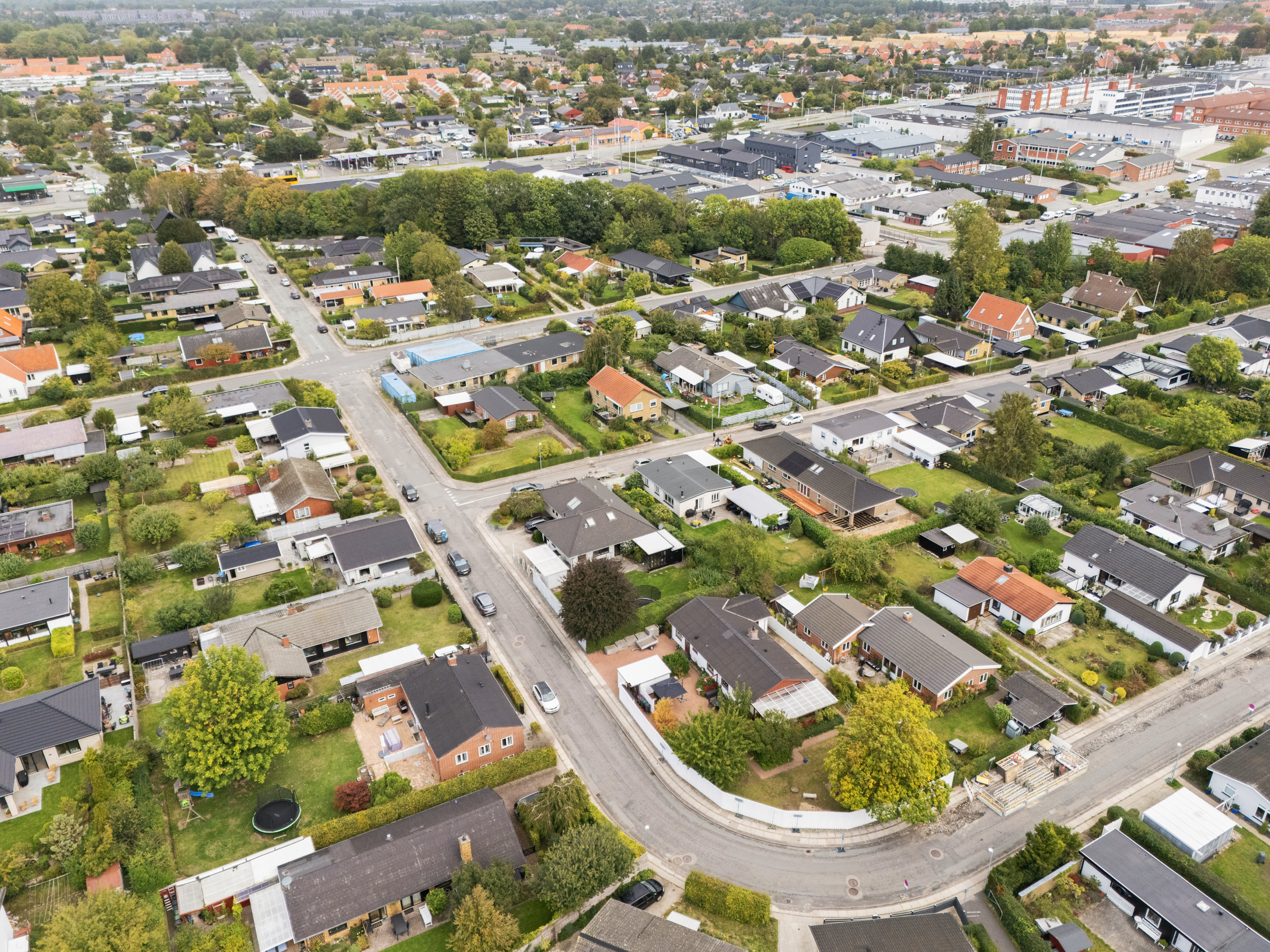 Fremhævet luftfoto billede i fuldskærmstilstand. Billede af Nissedalen 19, 2740 Skovlunde