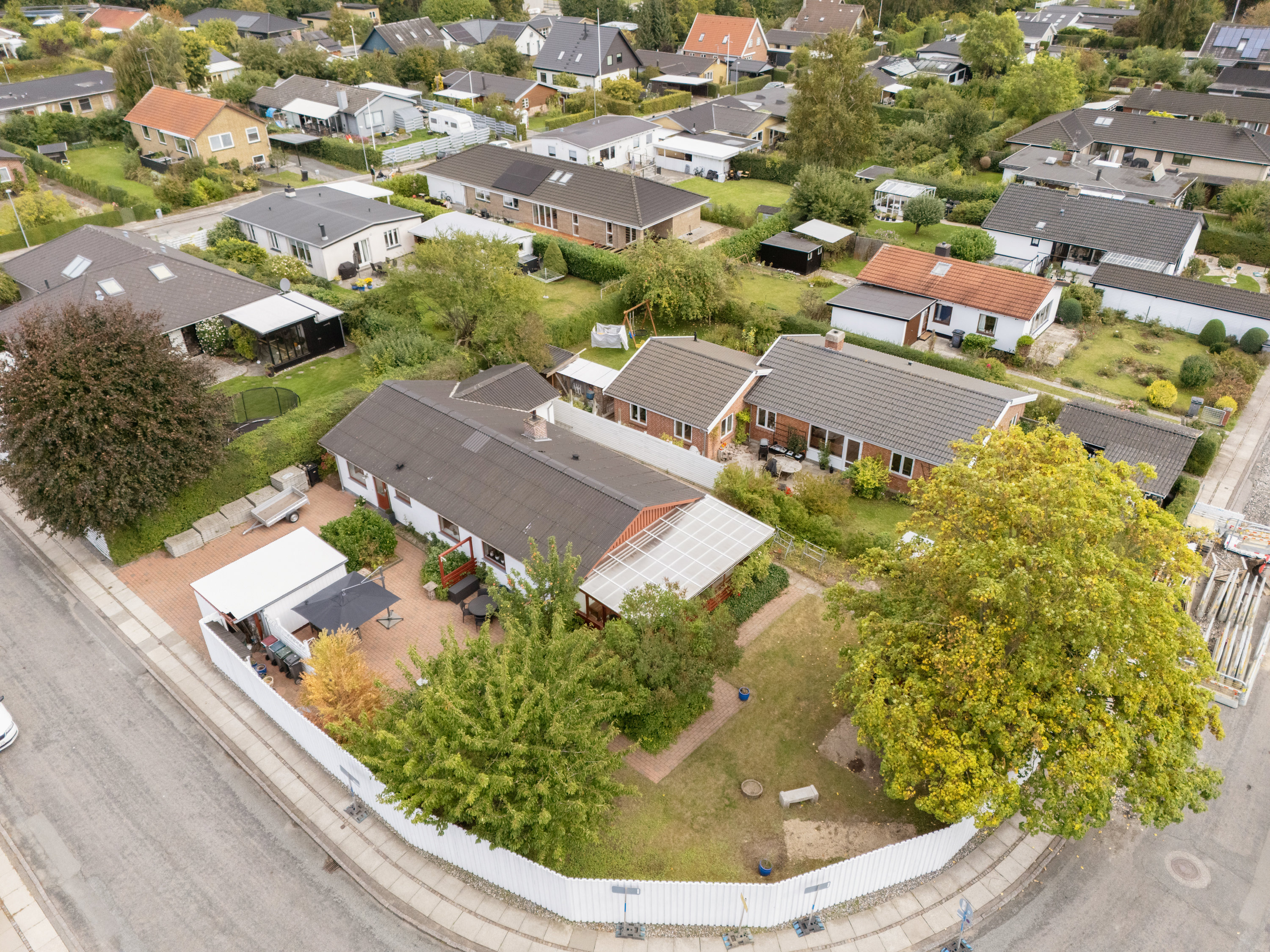 Fremhævet luftfoto billede i fuldskærmstilstand. Billede af Nissedalen 19, 2740 Skovlunde