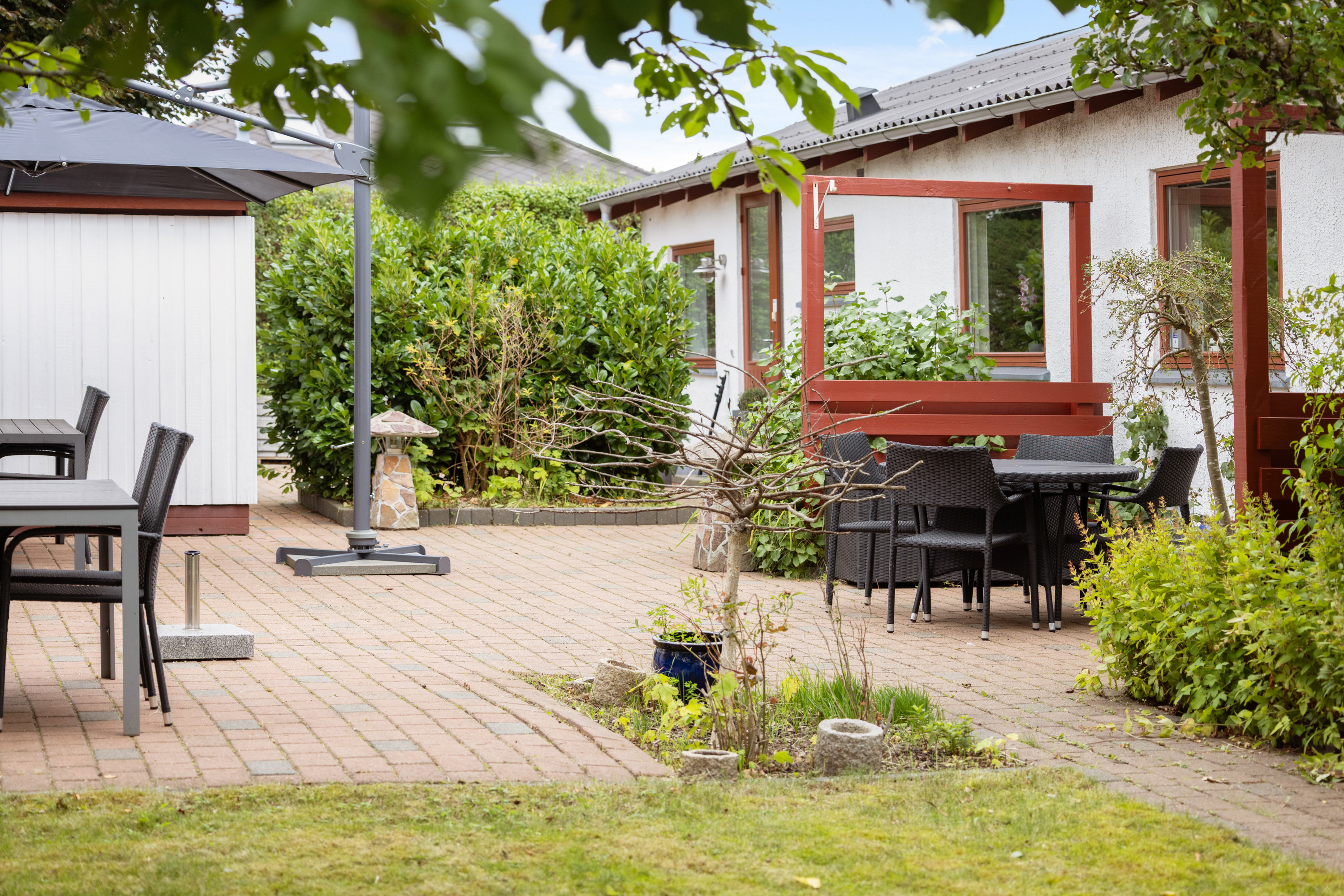 Fremhævet terrasse billede i fuldskærmstilstand. Billede af Nissedalen 19, 2740 Skovlunde