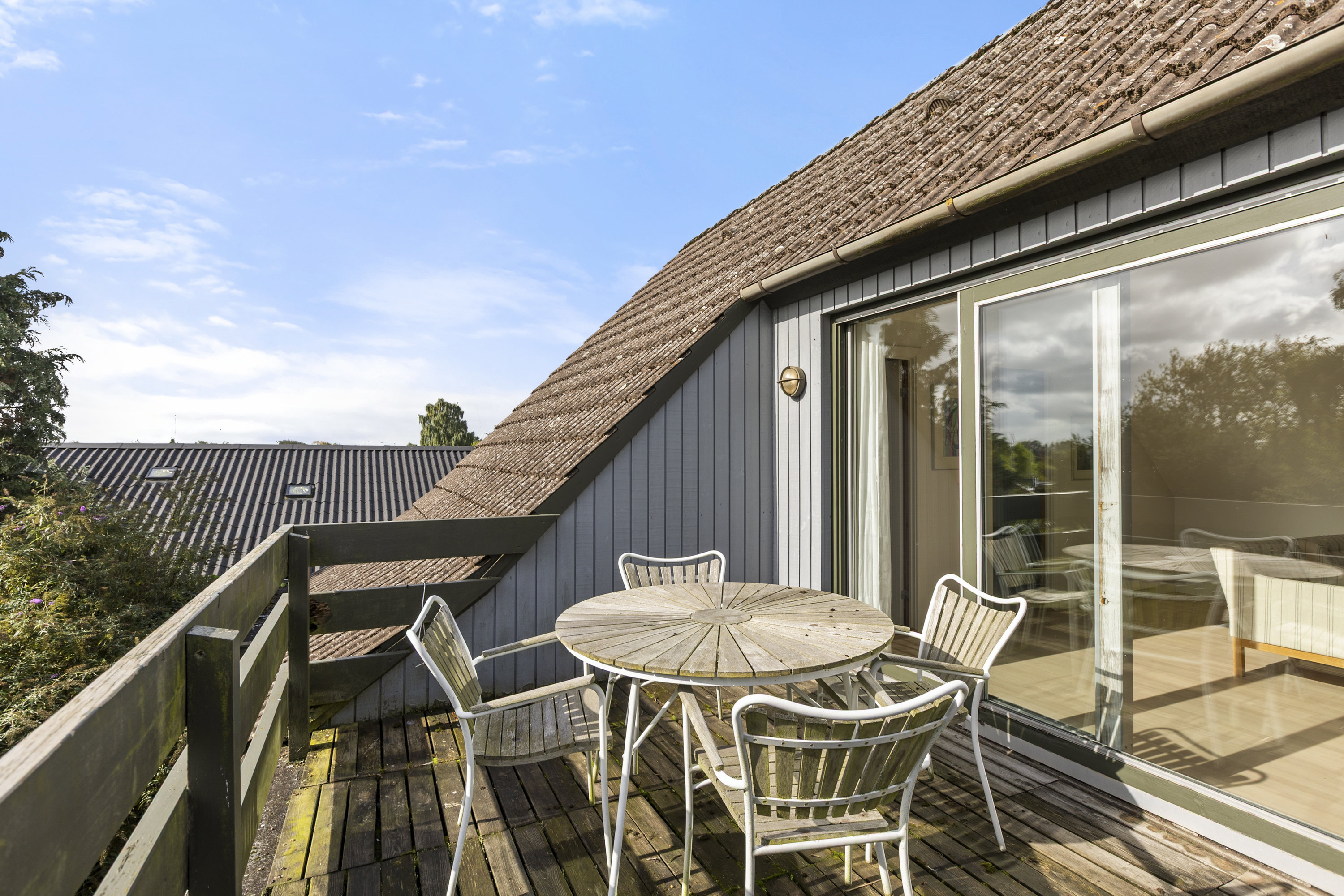 Fremhævet tagterrasse billede i fuldskærmstilstand. Billede af Drosselvej 12, 4100 Ringsted