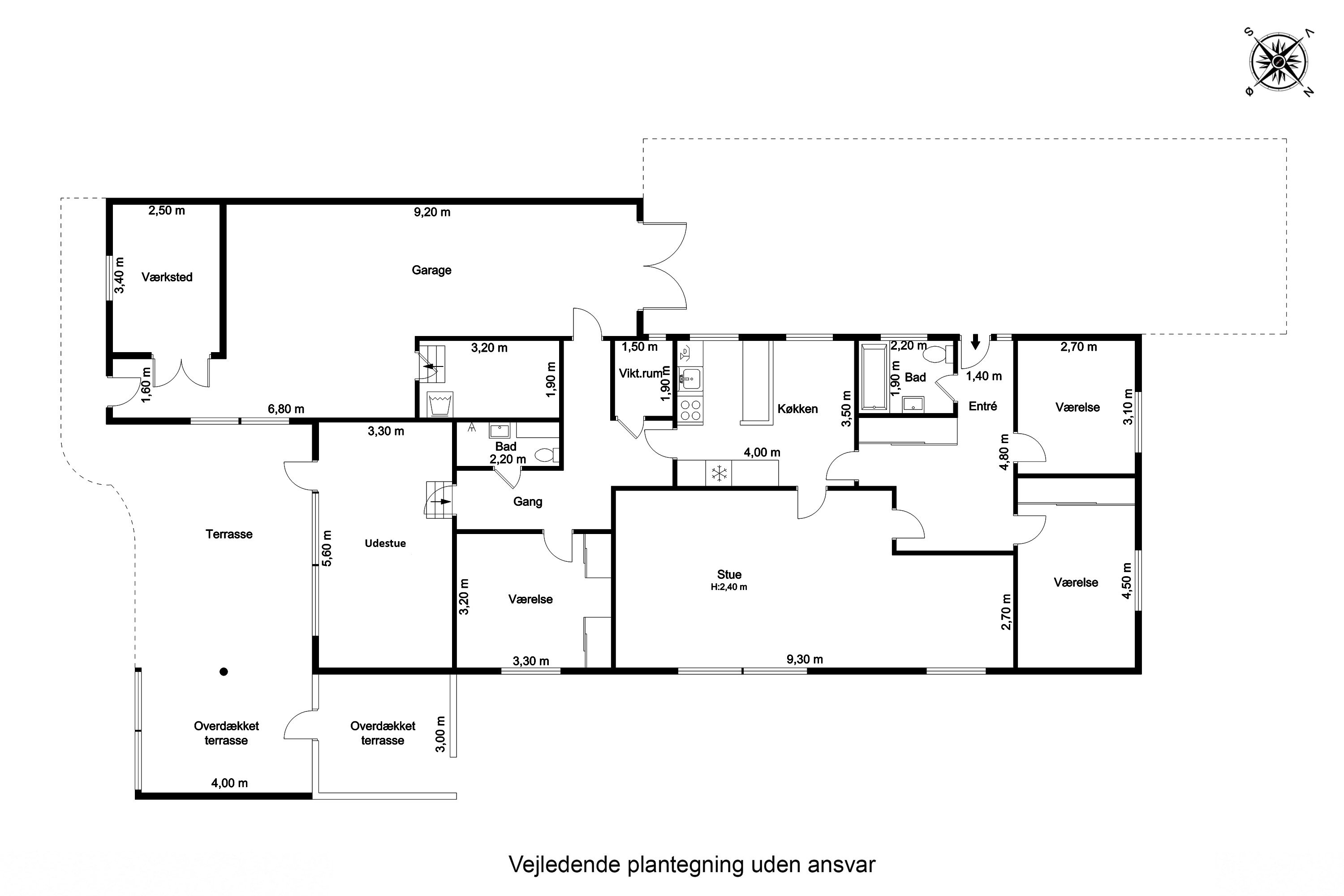 Plantegninger billede af Buevej 9, 5874 Hesselager