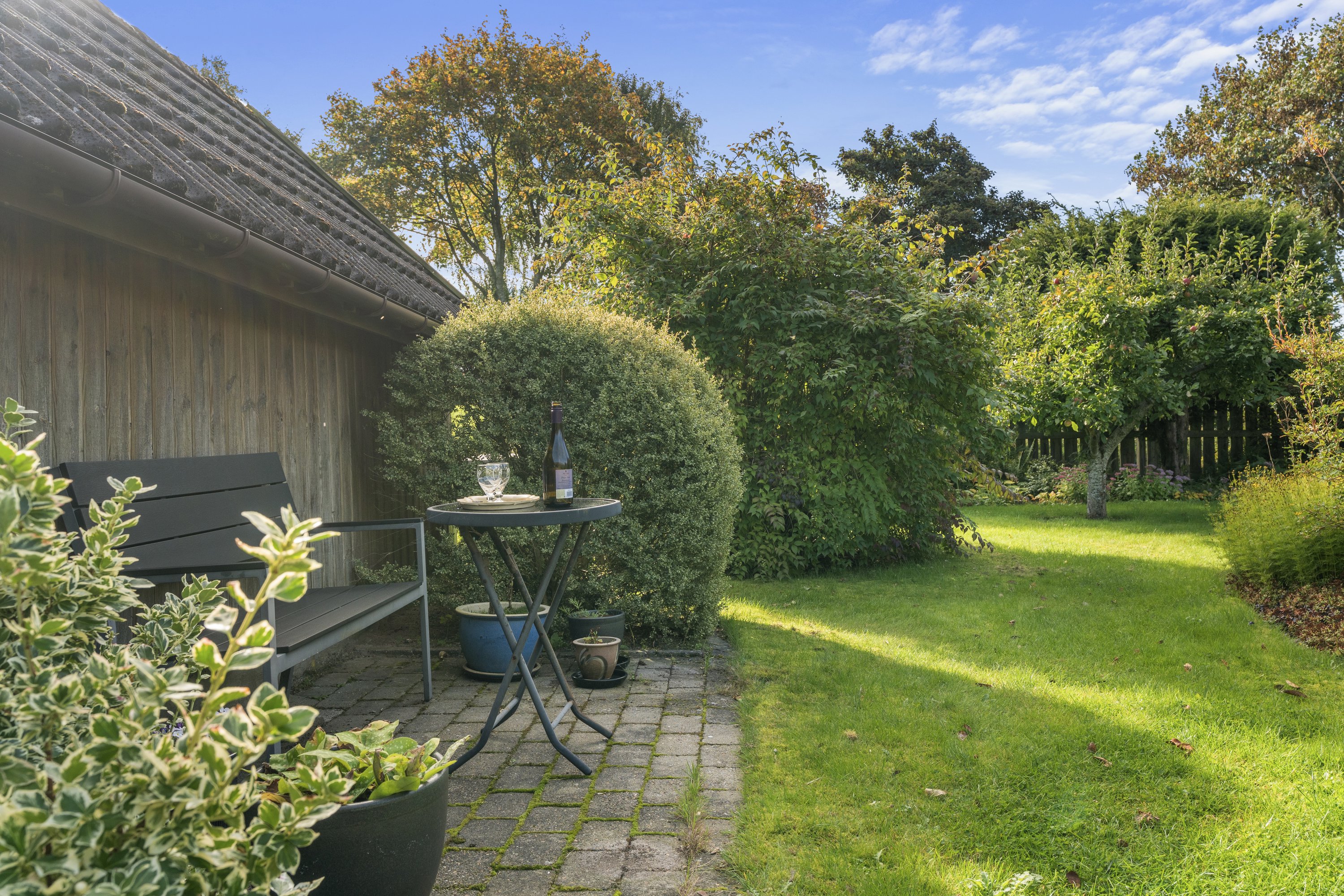 Fremhævet terrasse billede i fuldskærmstilstand. Billede af Mølleparken 382, 7190 Billund
