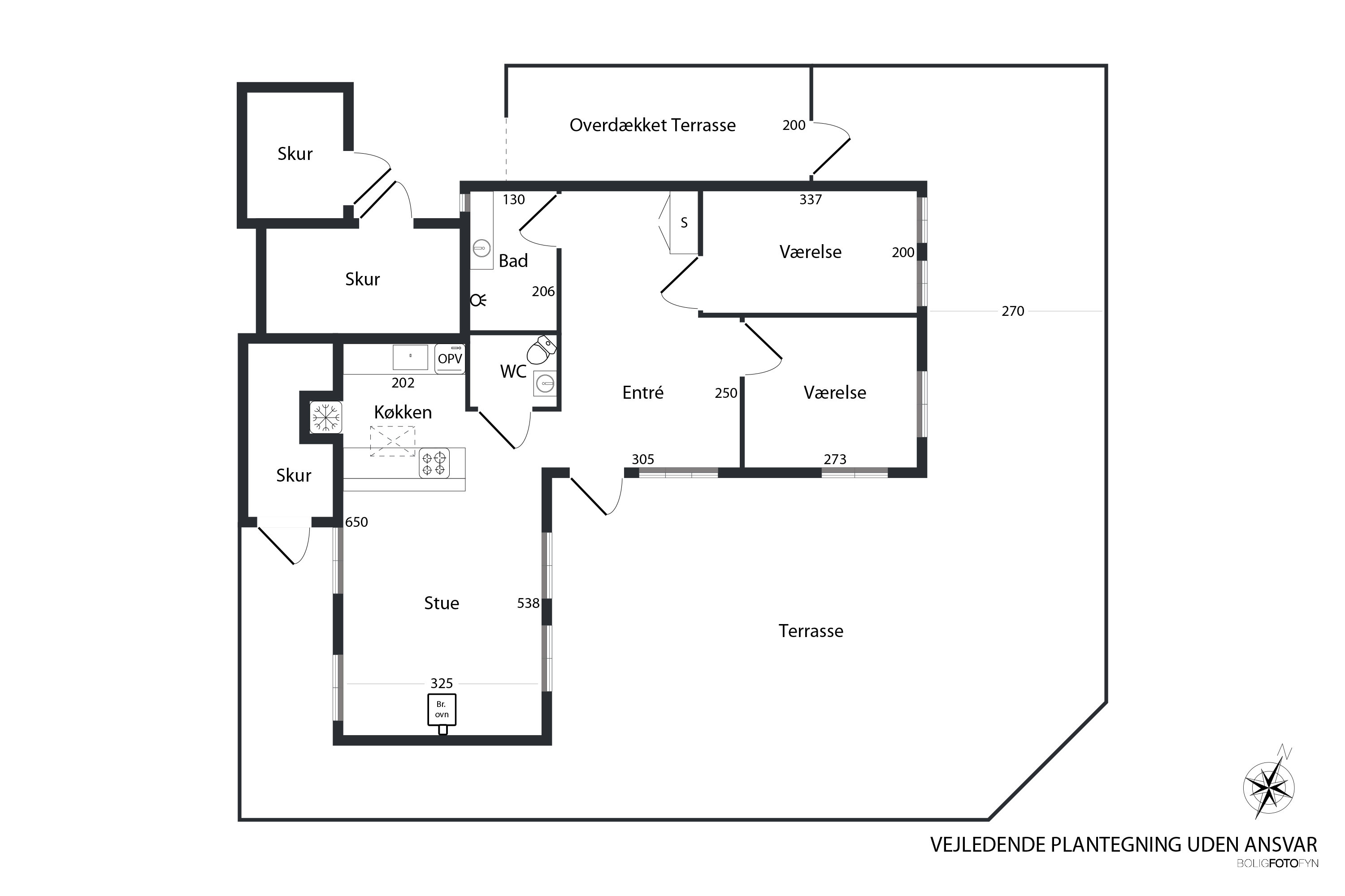 Plantegninger billede af Svalevej 6, Nordenhuse, 5800 Nyborg