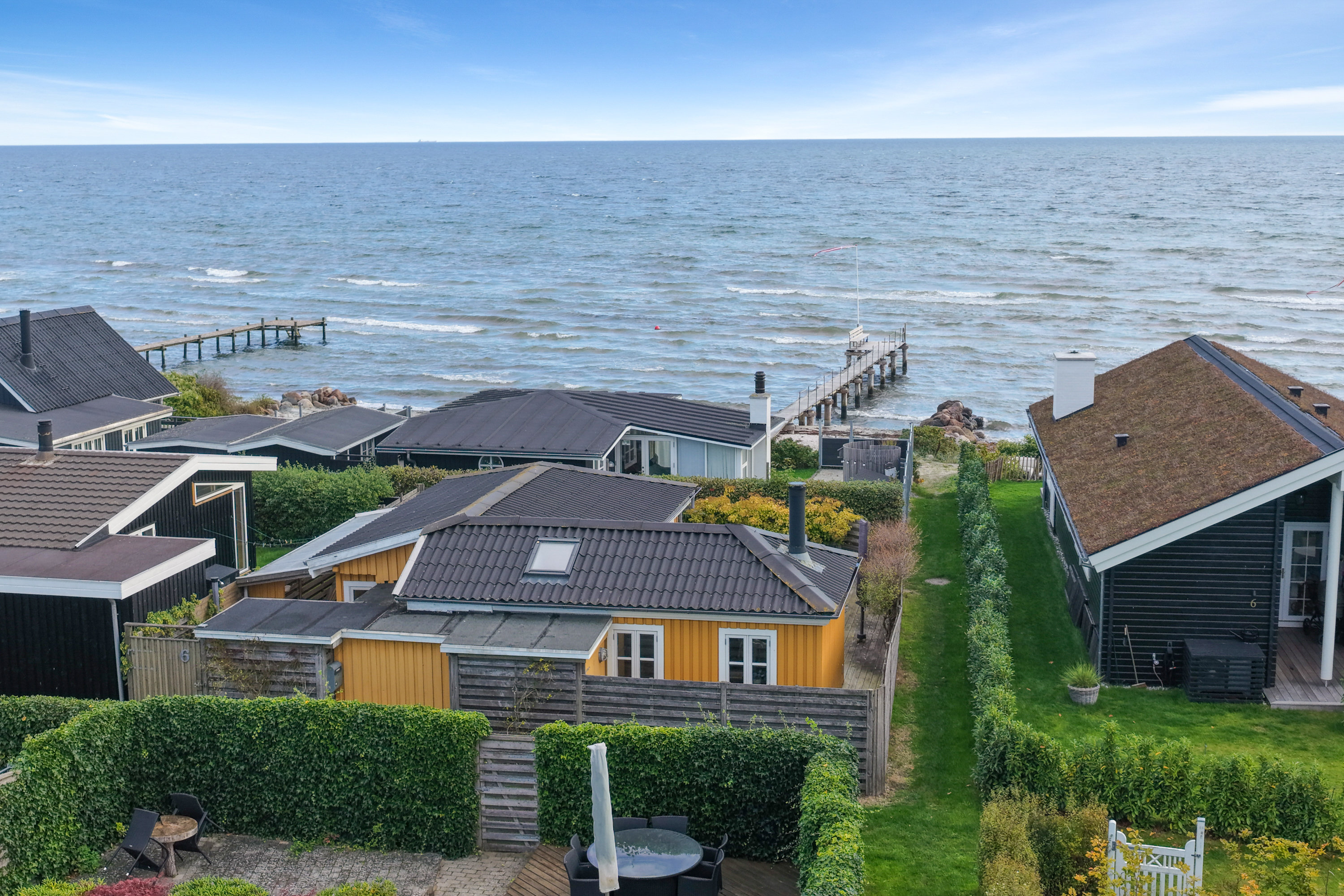 Fremhævet luftfoto billede i fuldskærmstilstand. Billede af Svalevej 6, Nordenhuse, 5800 Nyborg