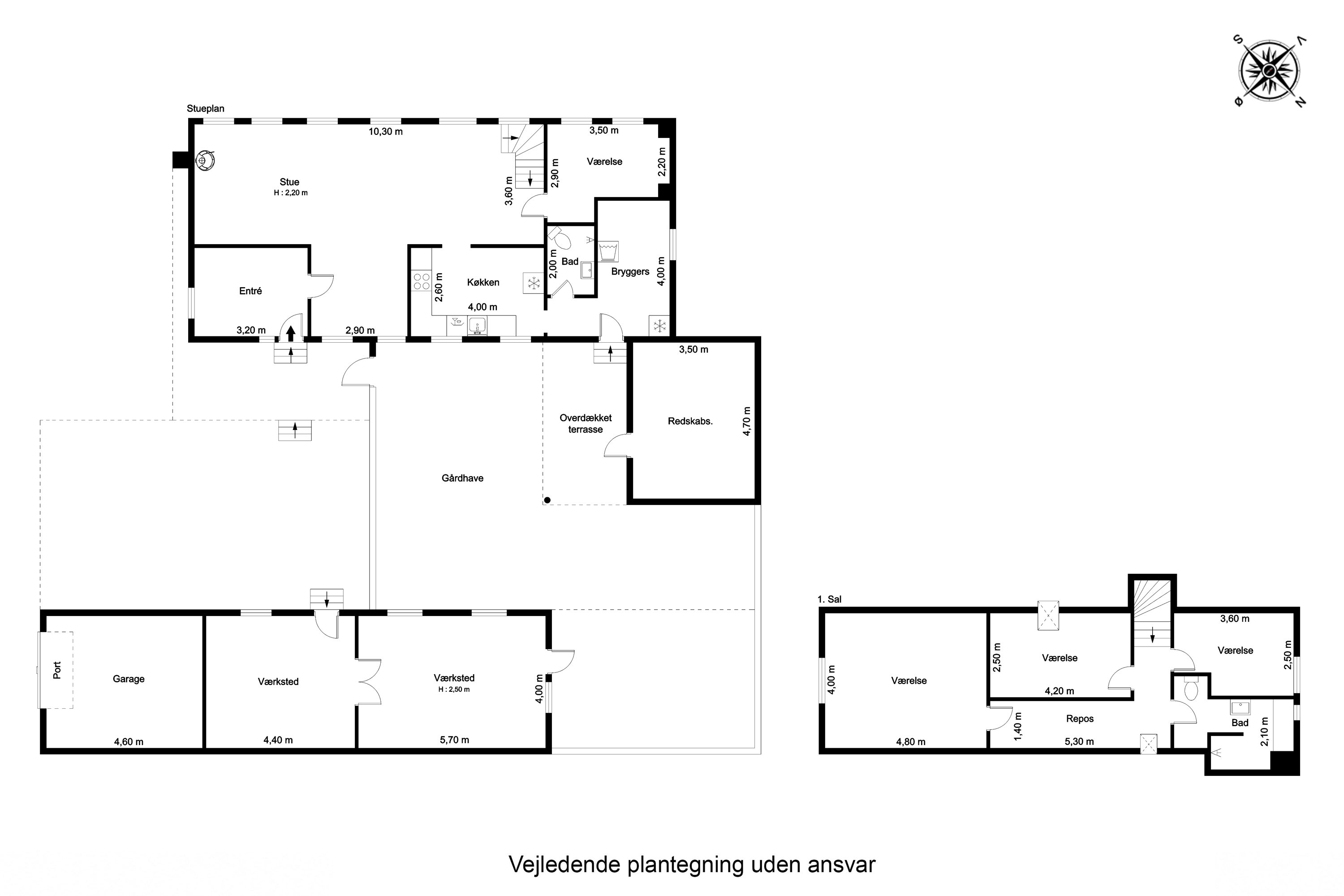 Plantegninger billede af Lille Risevej 23, 5970 Ærøskøbing