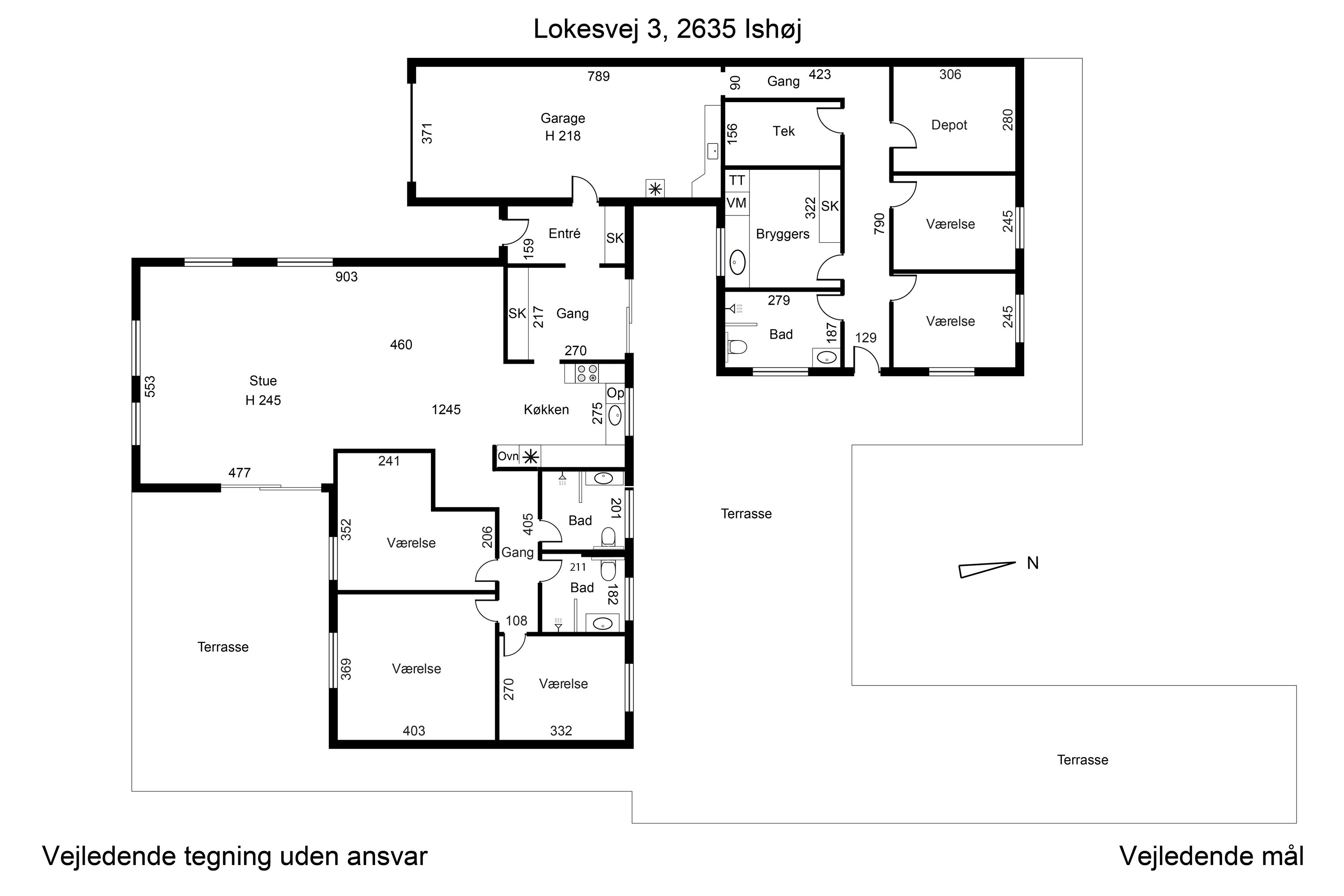 Plantegninger billede af Lokesvej 3, 2635 Ishøj