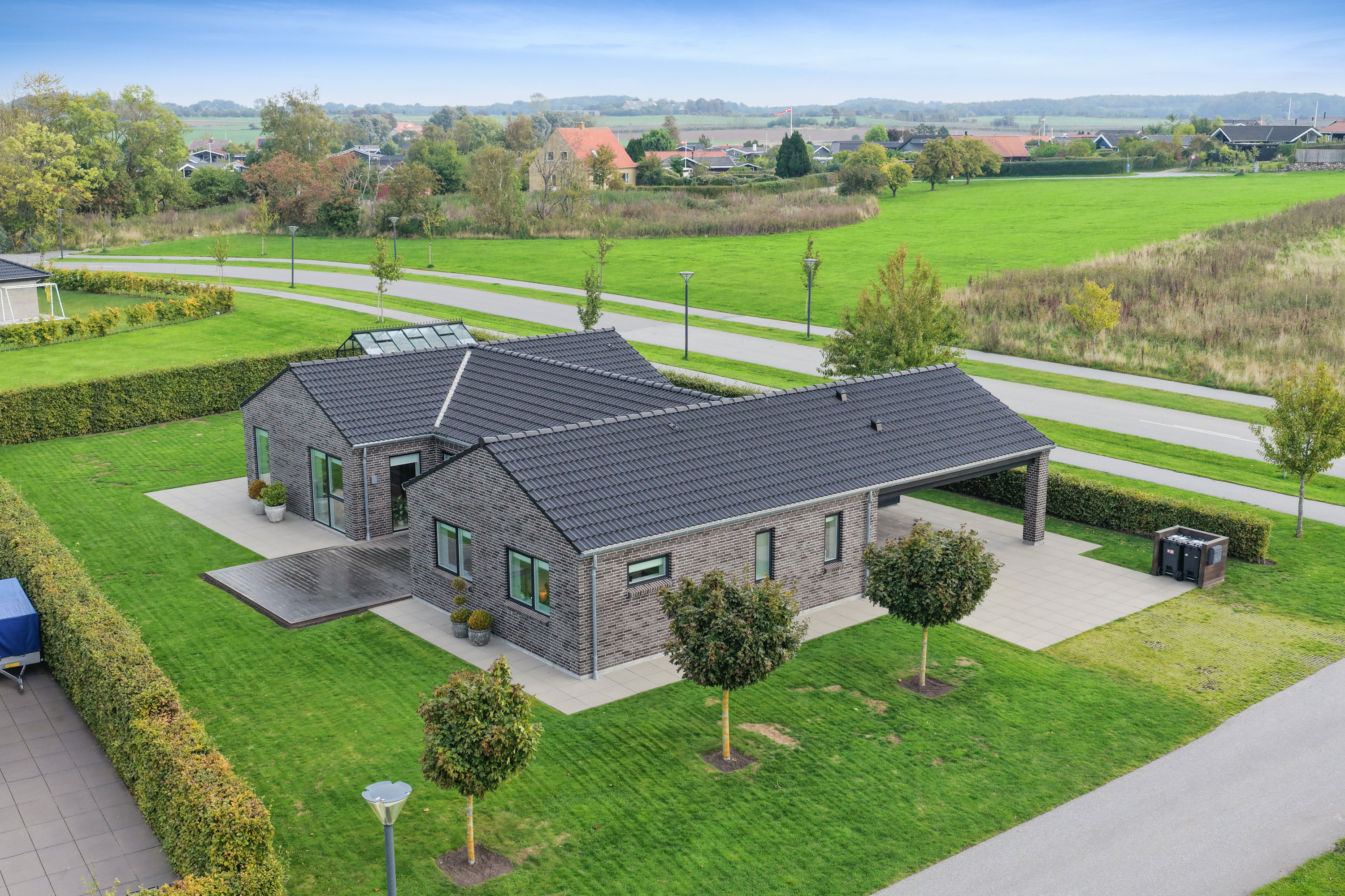 Villa: Luftfoto på Tårup Strandpark 57, 5300 Kerteminde