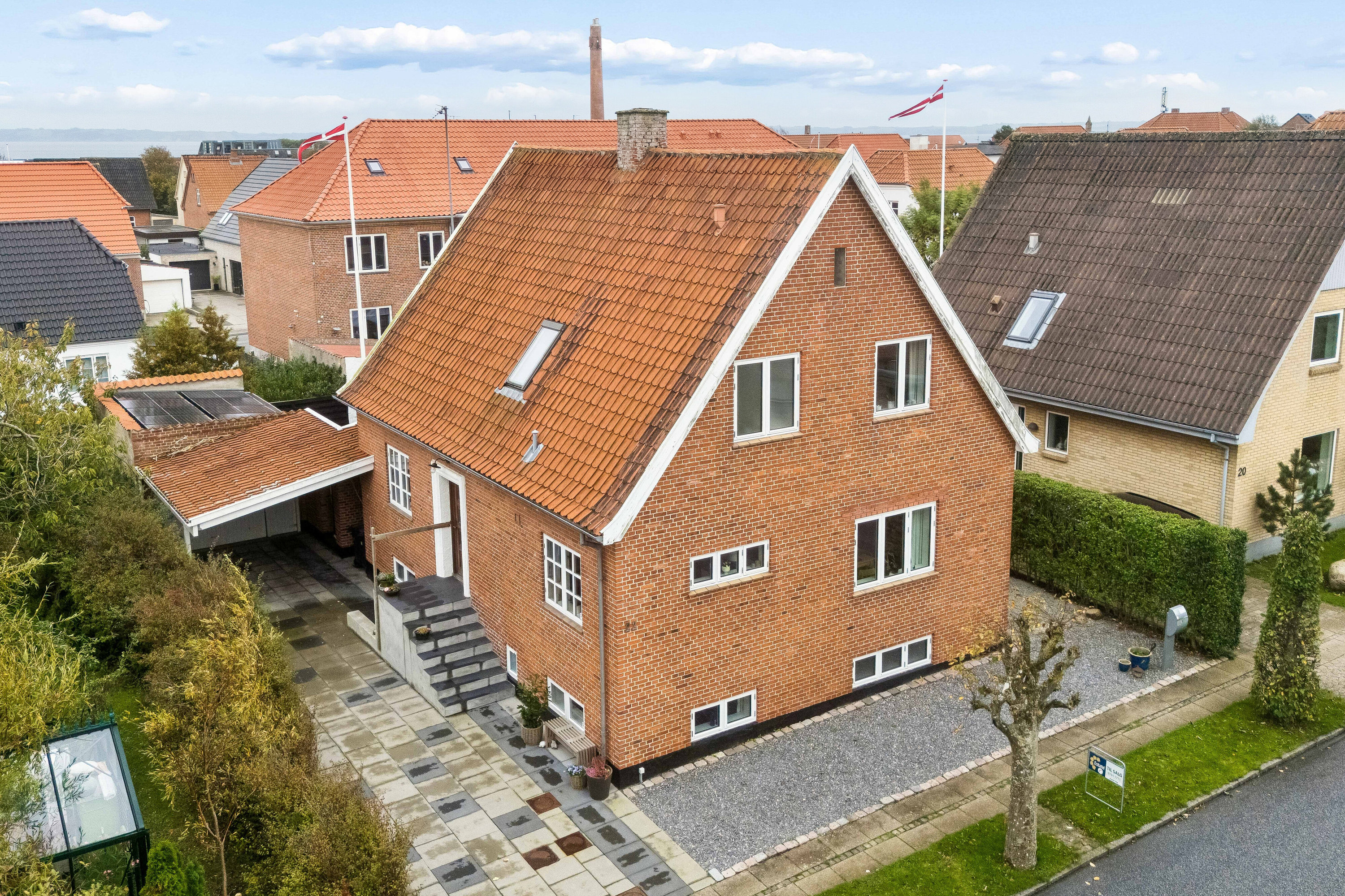 Villa: Set fra vejen på Fayes Alle 22, 7700 Thisted