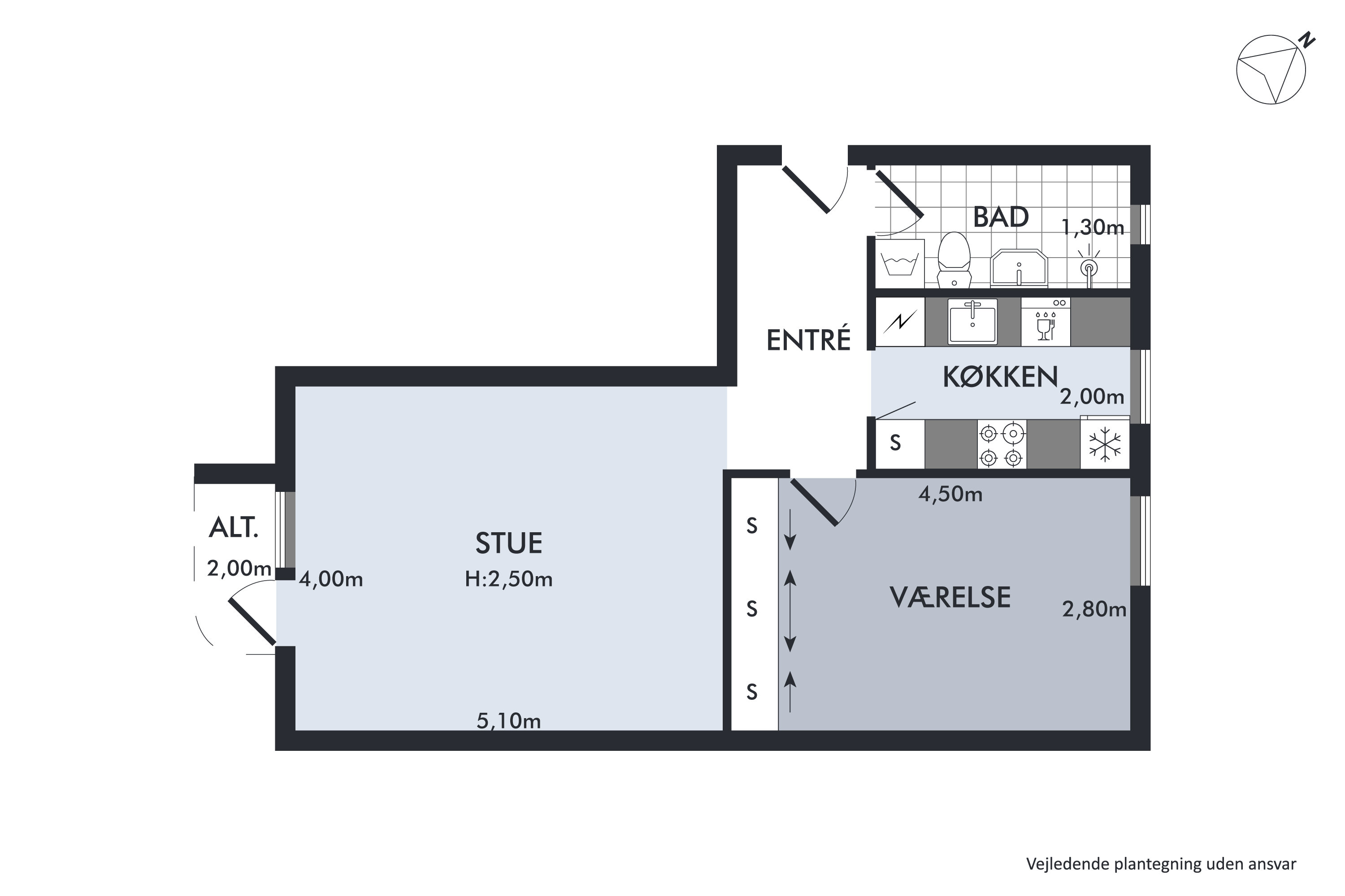 Plantegninger billede af Taastrup Have 8, 2. tv., 2630 Taastrup