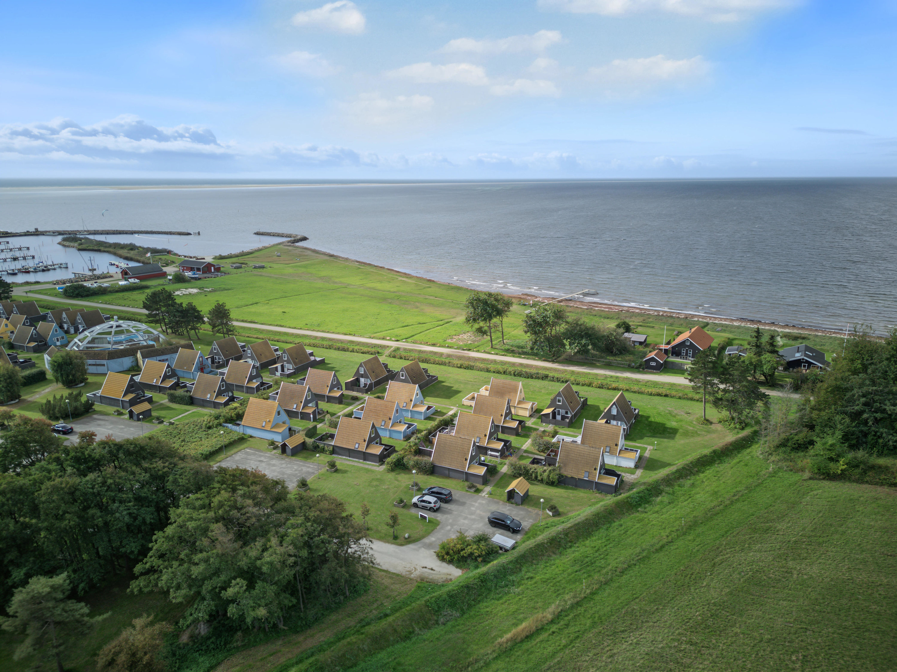 Fremhævet luftfoto billede i fuldskærmstilstand. Billede af Gedser Feriepark 51, 4874 Gedser