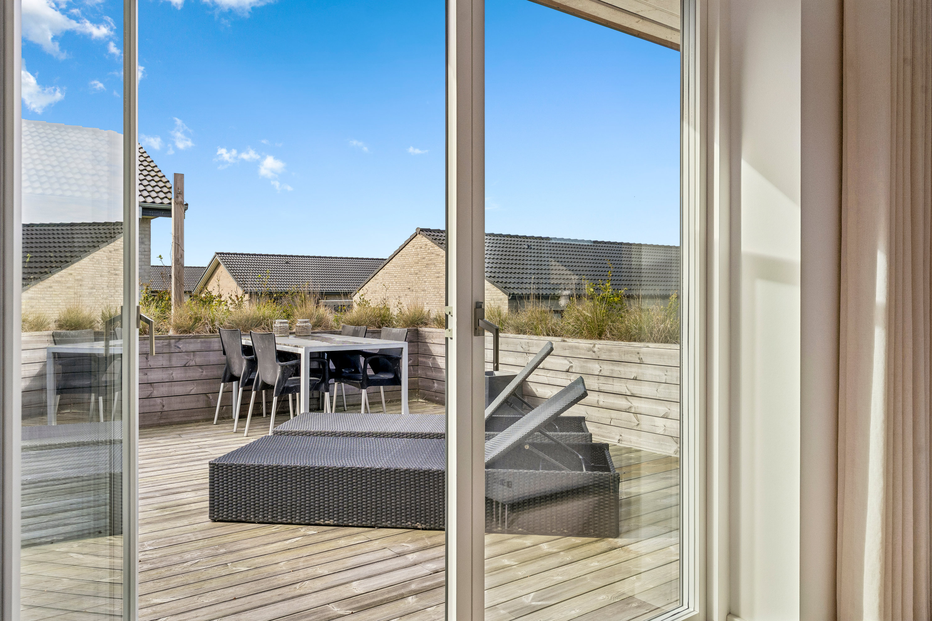 Fremhævet terrasse billede i fuldskærmstilstand. Billede af Lille Dalby Ager 39, 8722 Hedensted