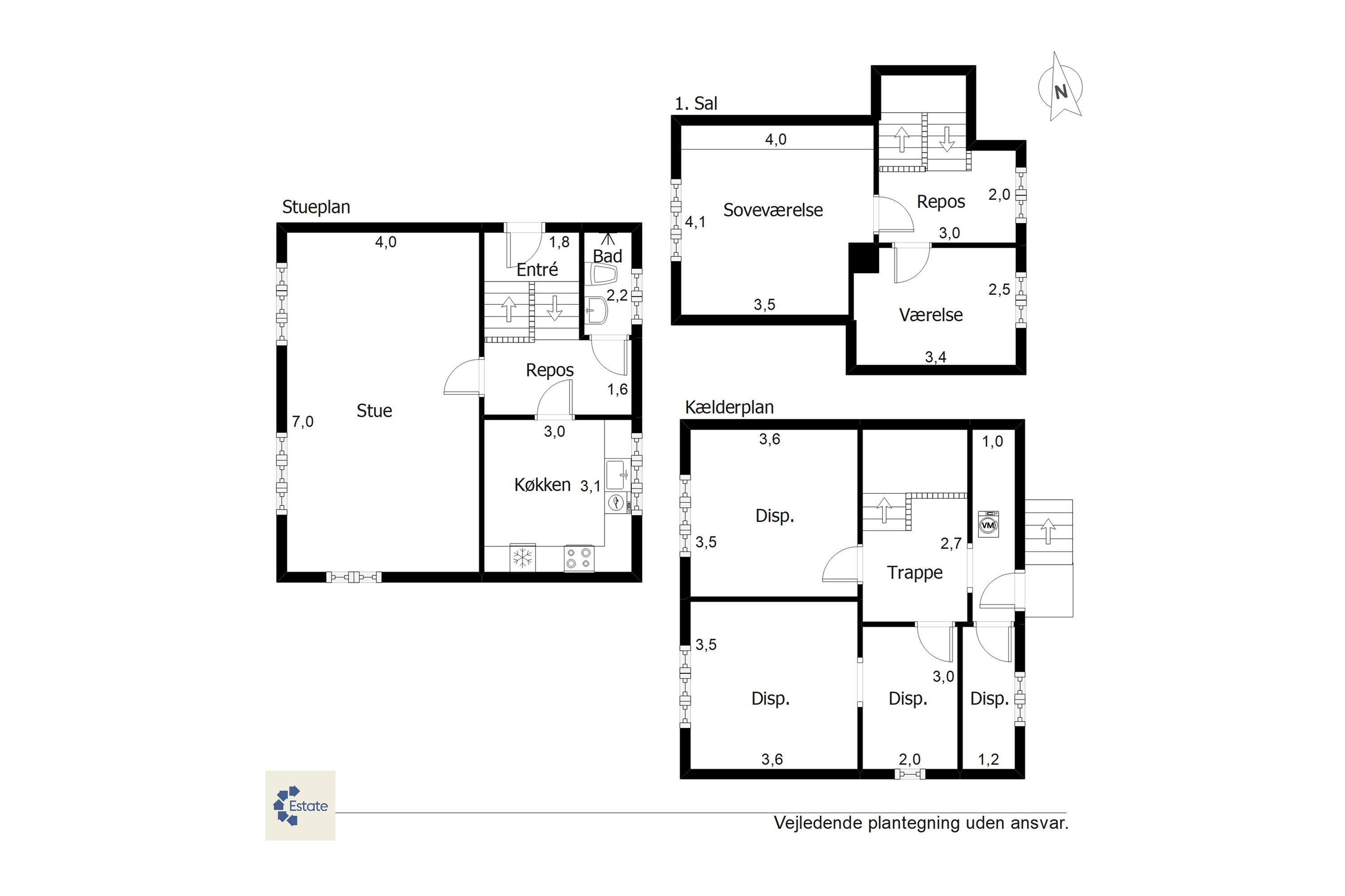 Plantegninger billede af Vardevej 55, 6862 Tistrup