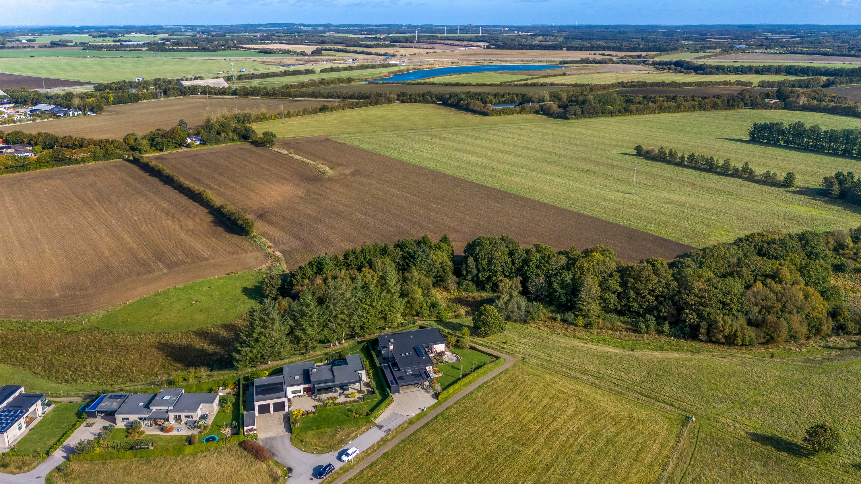 Fremhævet luftfoto billede i fuldskærmstilstand. Billede af Seglet 15, Mejrup, 7500 Holstebro