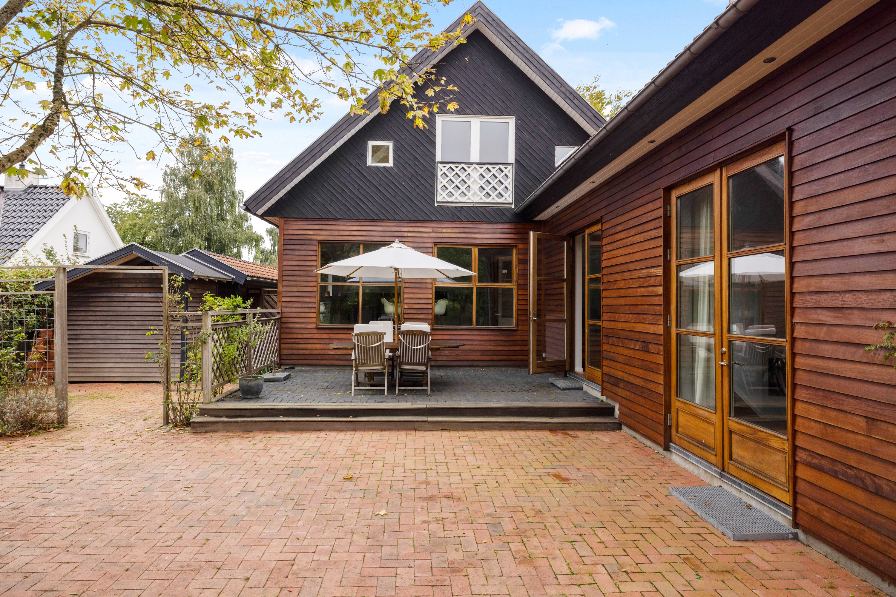 Miniaturebillede 1: overdækket terrasse. Billede af Baunevang 9, 3460 Birkerød