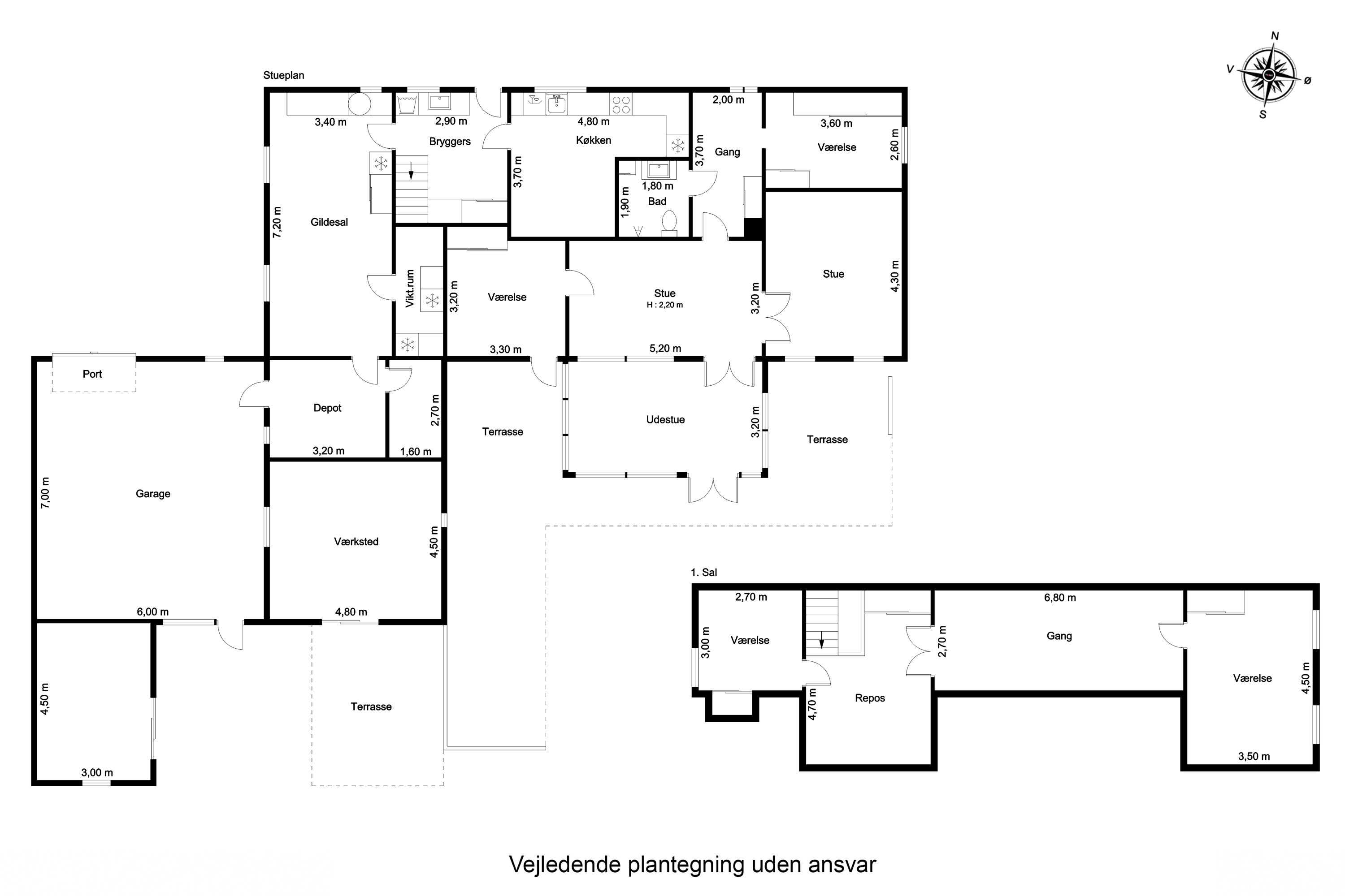 Plantegninger billede af Åvang 4, 5772 Kværndrup