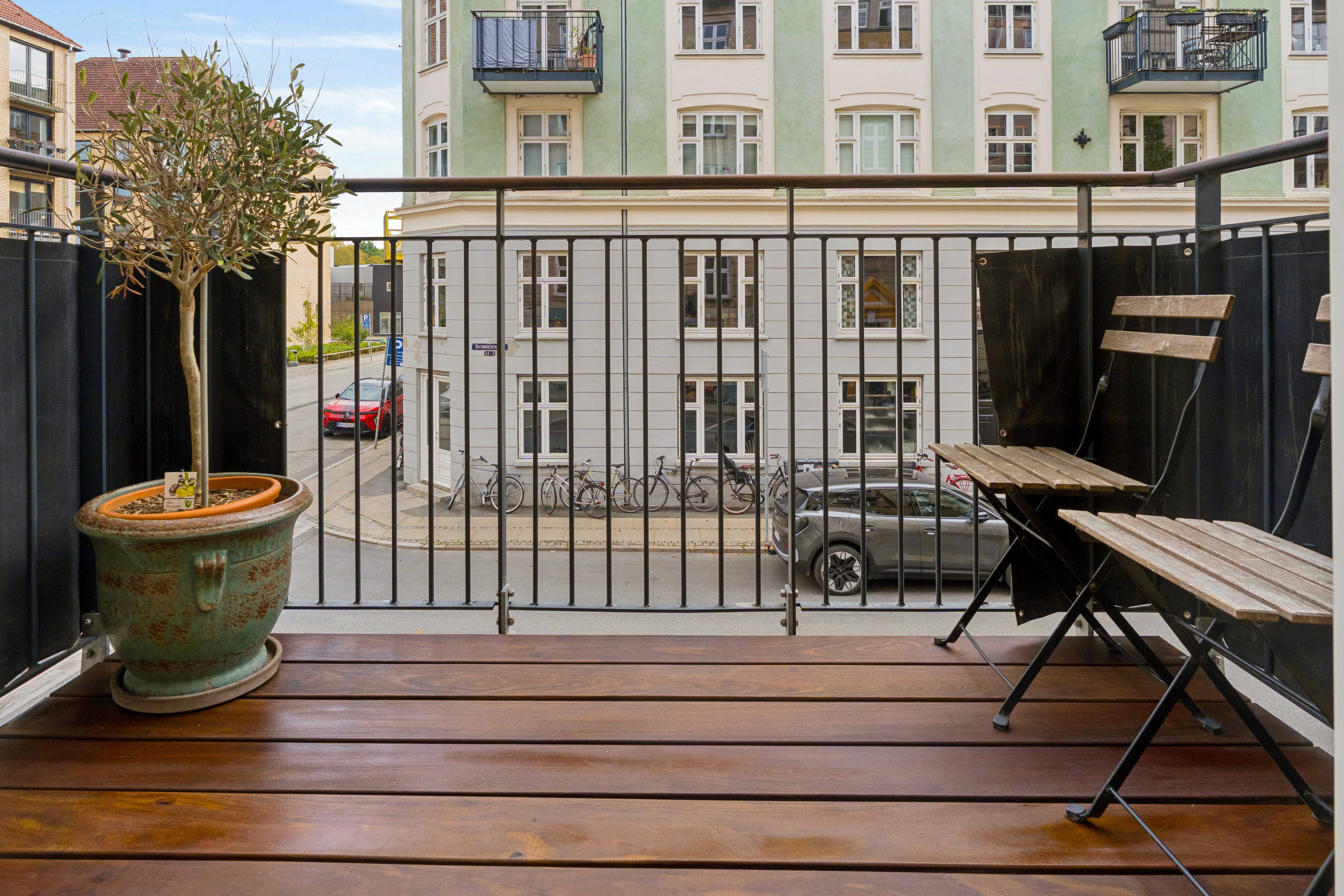 Miniaturebillede 1: terrasse. Billede af Bodenhoffs Plads 10, 1. tv., 1430 København K