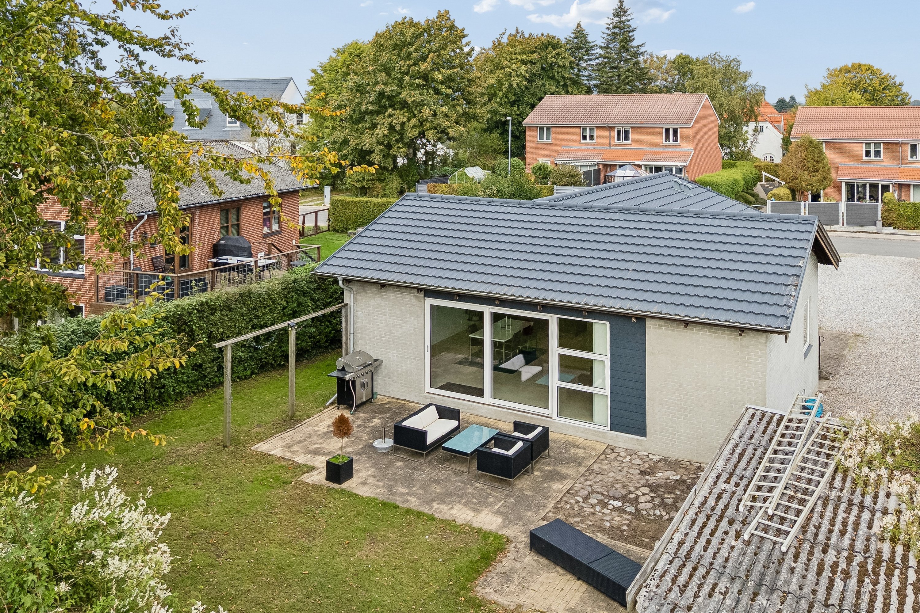 Fremhævet luftfoto billede i fuldskærmstilstand. Billede af Pederstrupvej 12, Slukefter, 5210 Odense NV