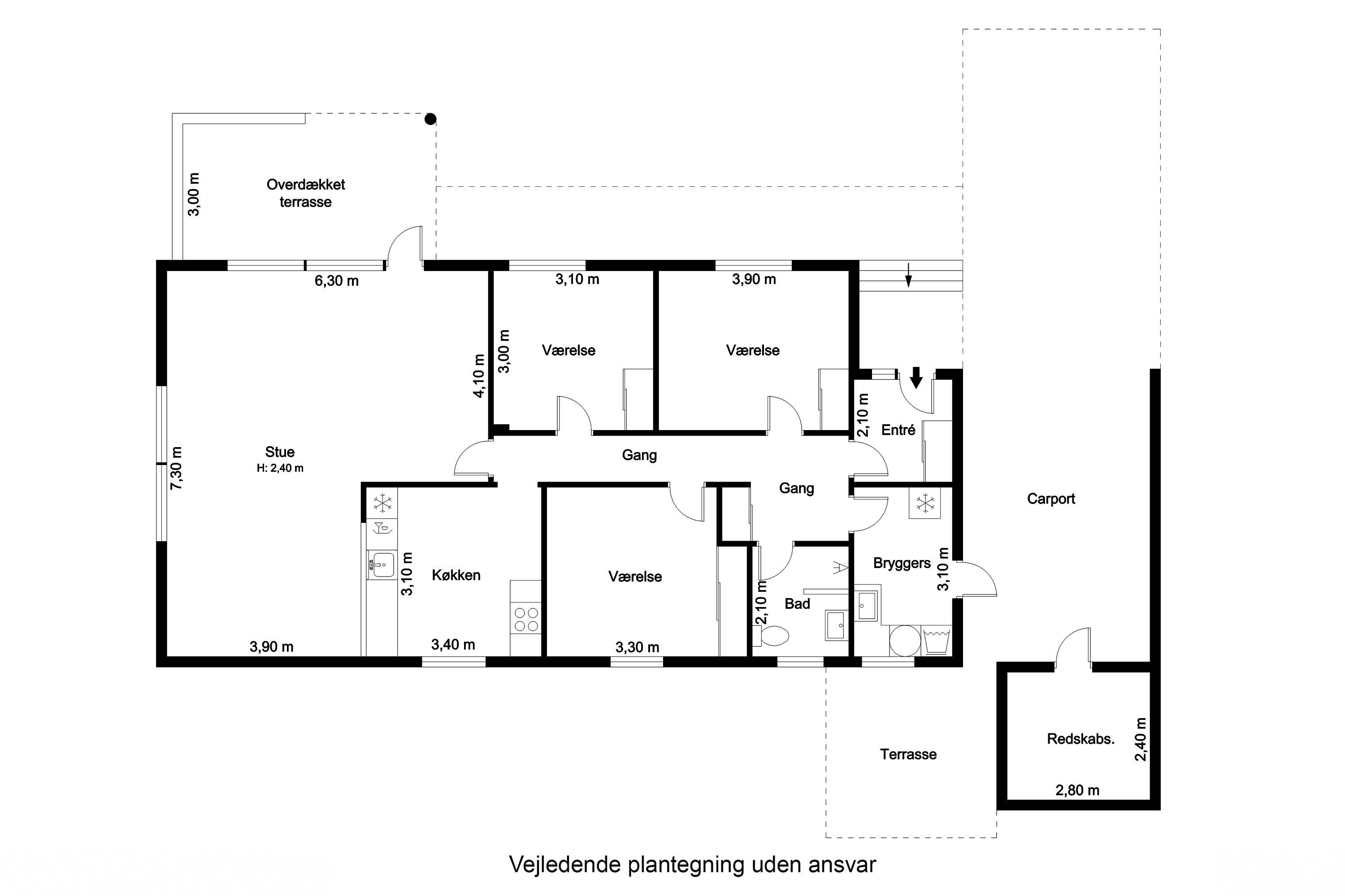 Plantegninger billede af Mellemvej 3, 5762 Vester Skerninge
