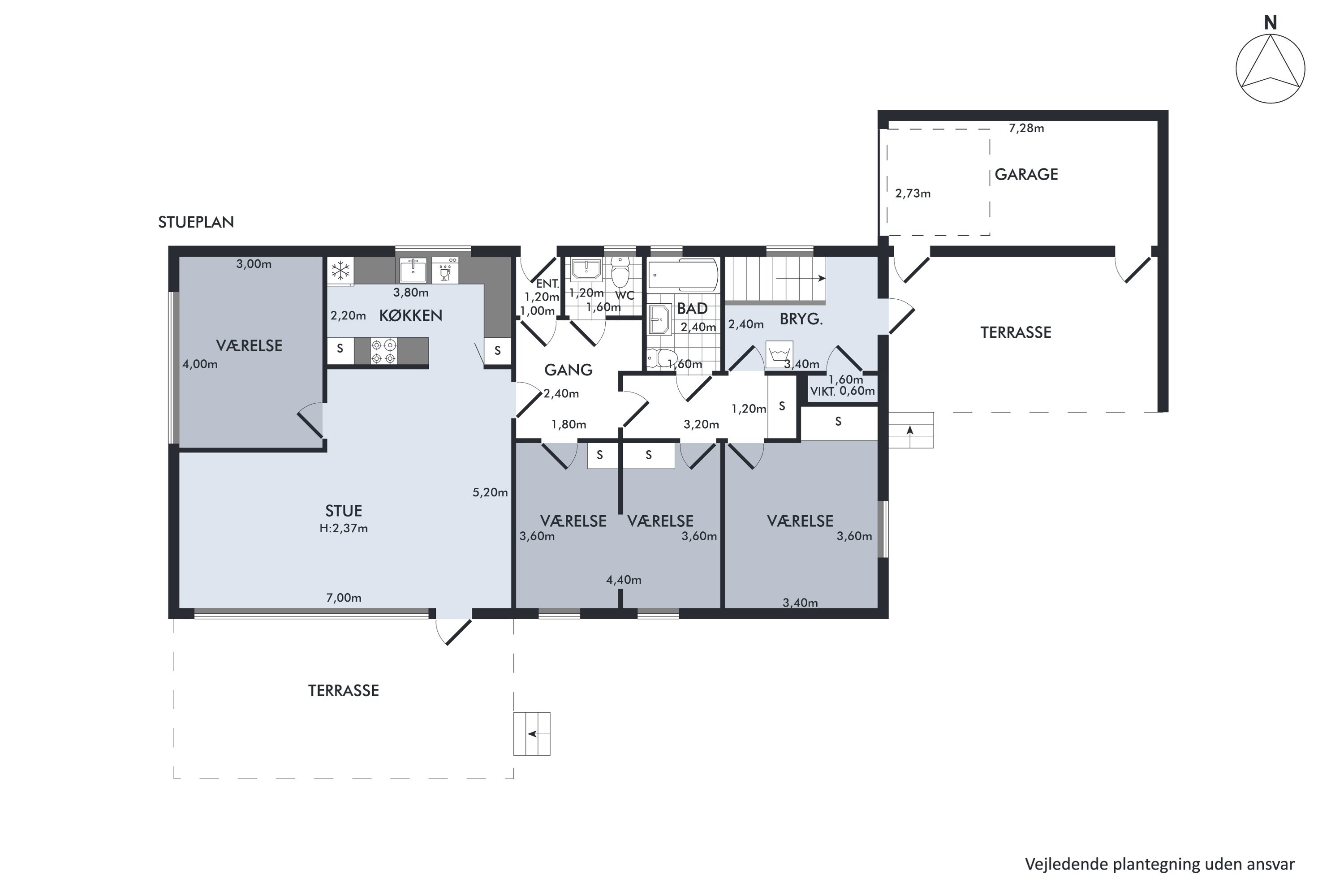 Plantegninger billede af Hvidkløvervej 17, Tarup, 5210 Odense NV
