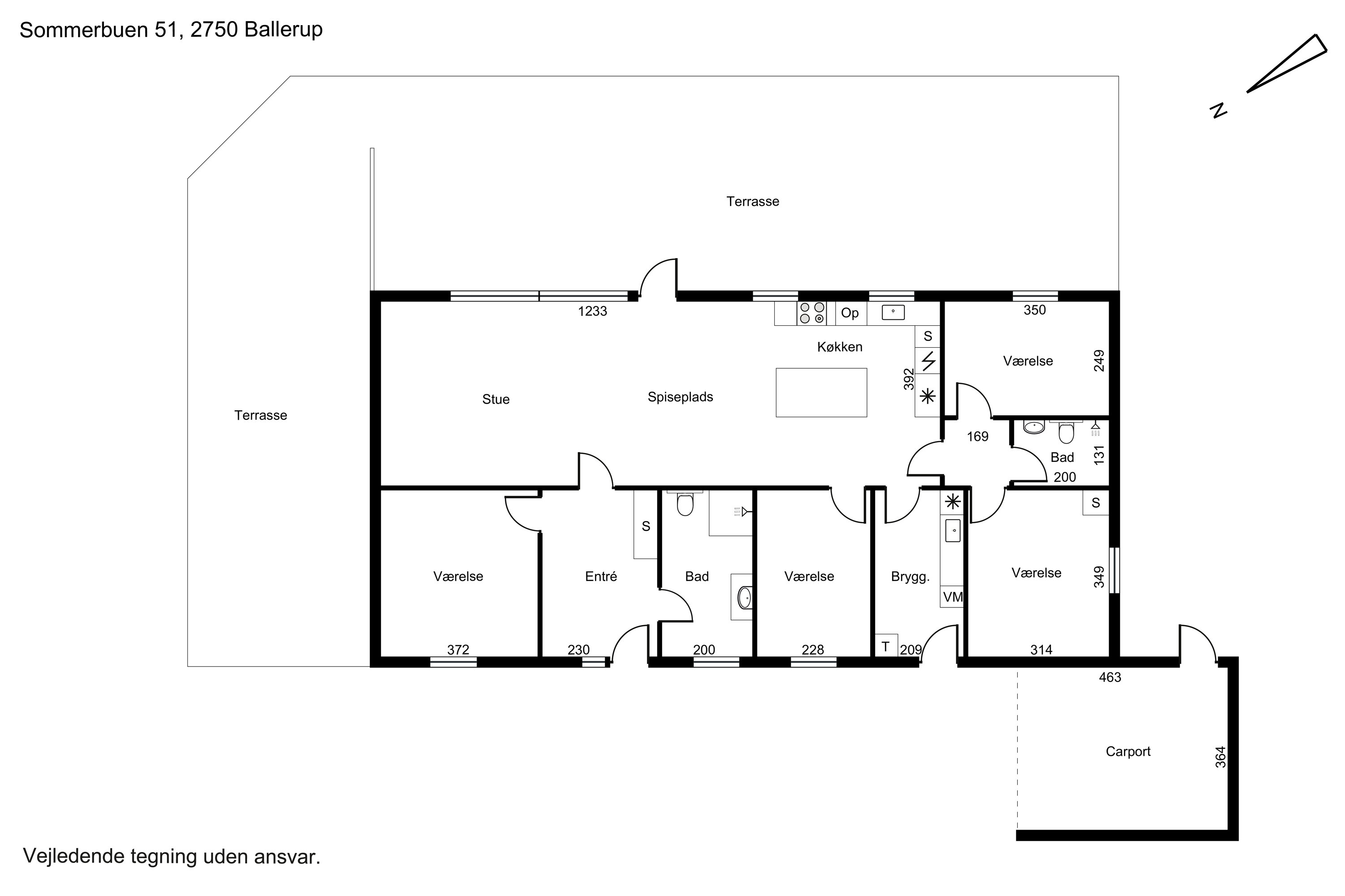 Plantegninger billede af Sommerbuen 51, 2750 Ballerup